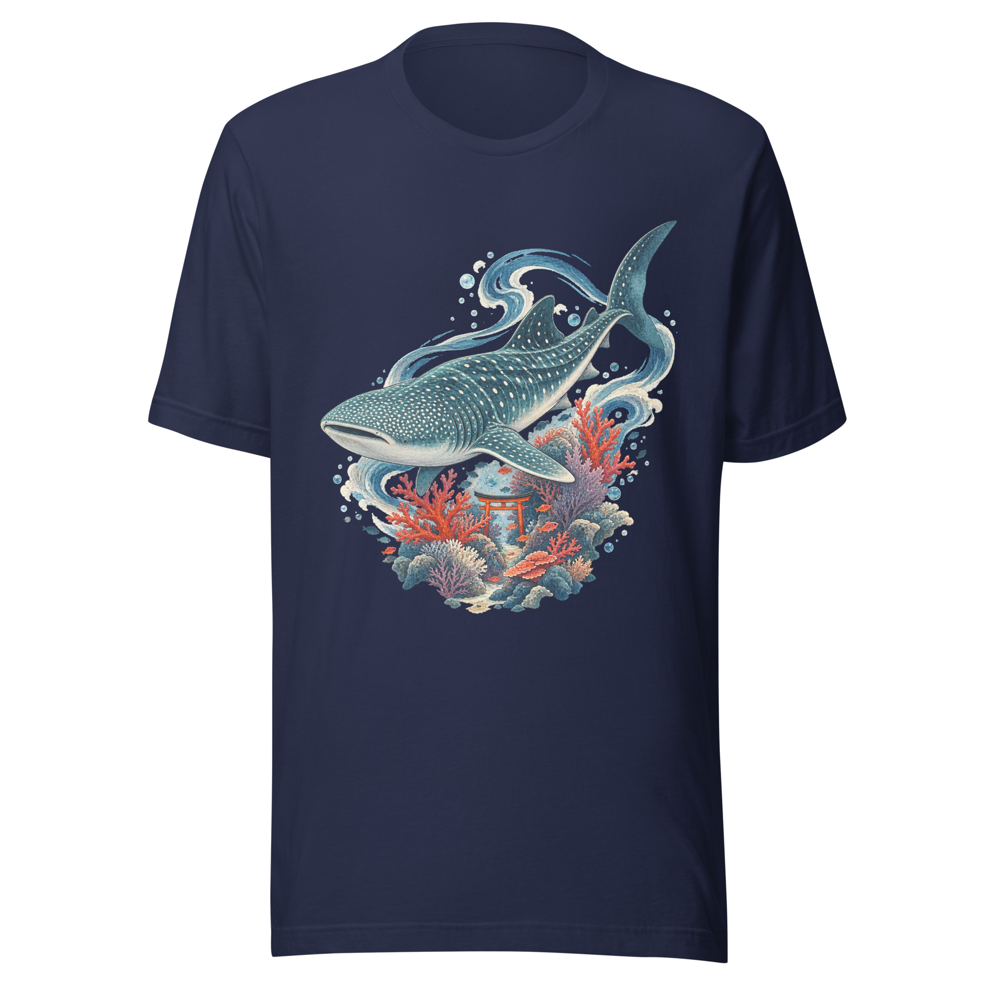 Whale Shark Torii Coral Garden Japanese Art, Japanese Art Tee, Mythology Gift - Image 103