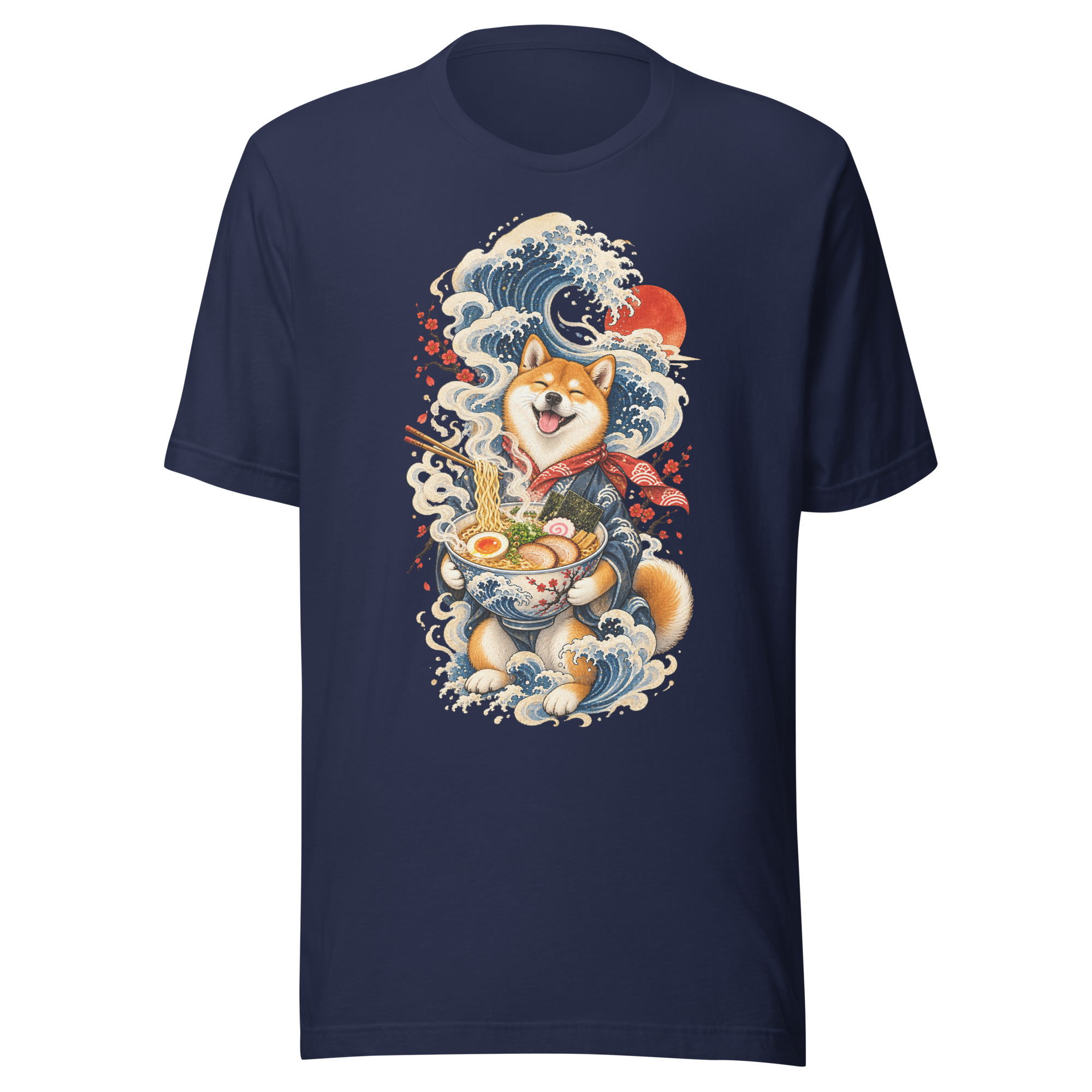 Shiba Inu Ramen Great Wave Japanese Food Art, Japanese Art Tee, Mythology Gift - Image 156