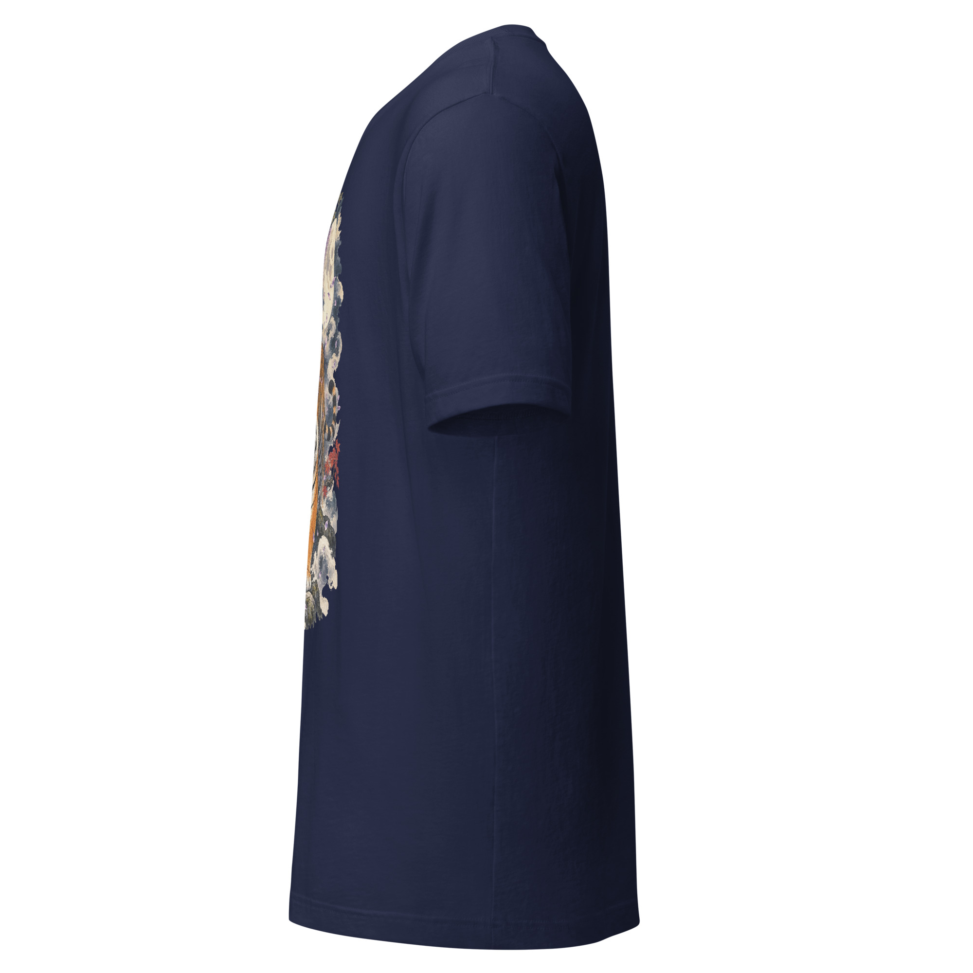 Japanese Tiger Wisteria Full Moon Art, Japanese Art Tee, Mythology Gift - Image 170