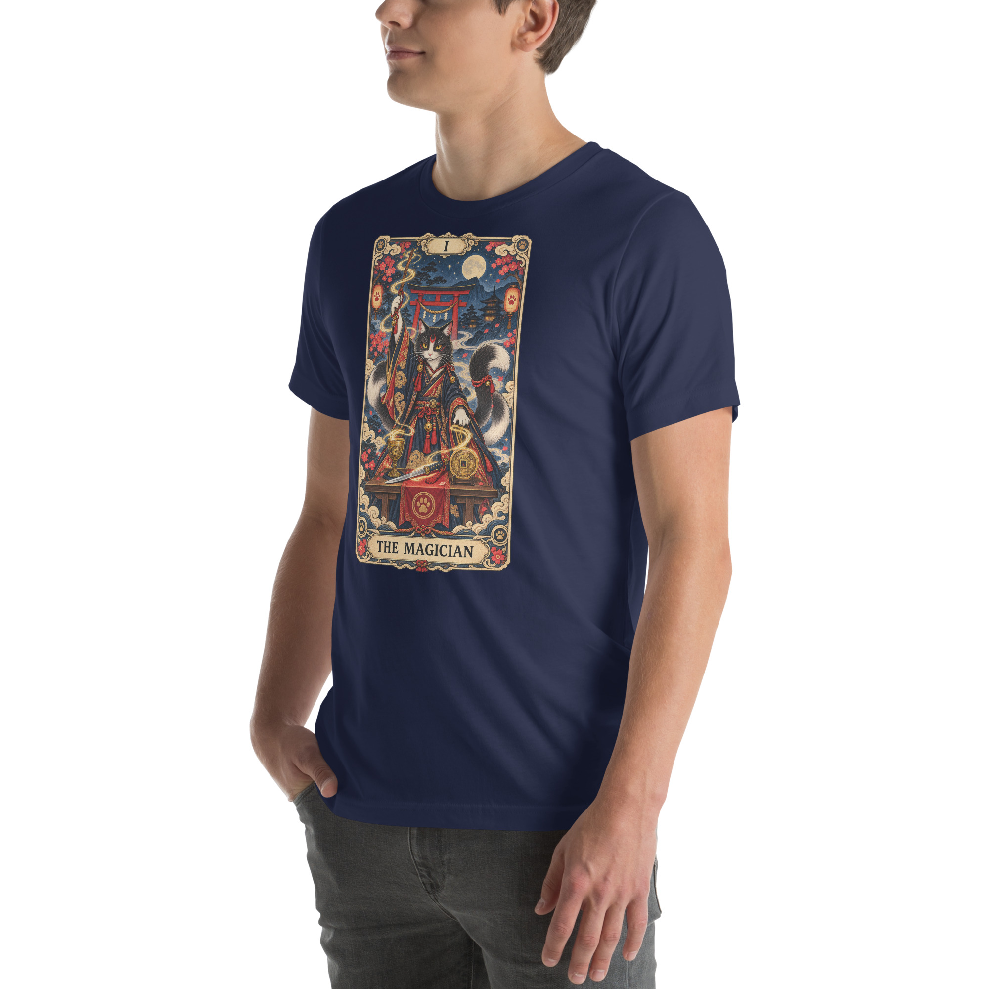 The Magician Bakeneko Cat Tarot Japanese Yokai Art, Japanese Art Tee, Mythology Gift - Image 105