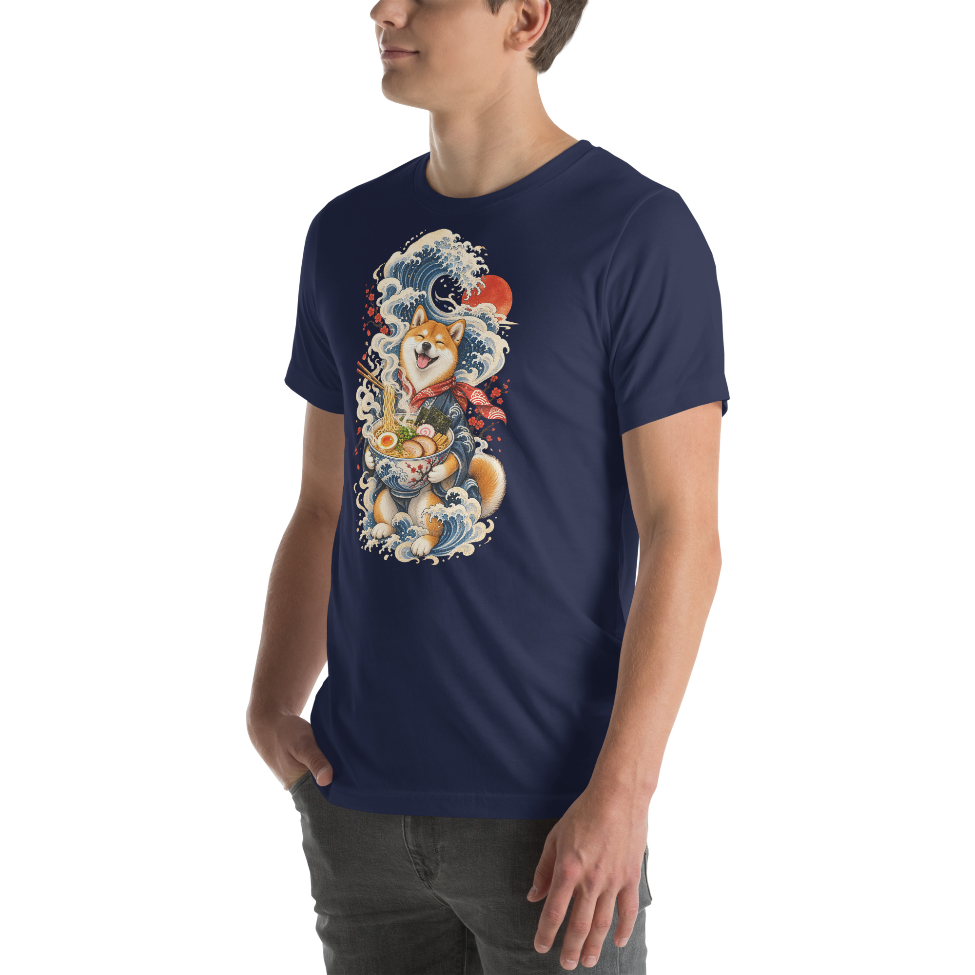 Shiba Inu Ramen Great Wave Japanese Food Art, Japanese Art Tee, Mythology Gift - Image 105