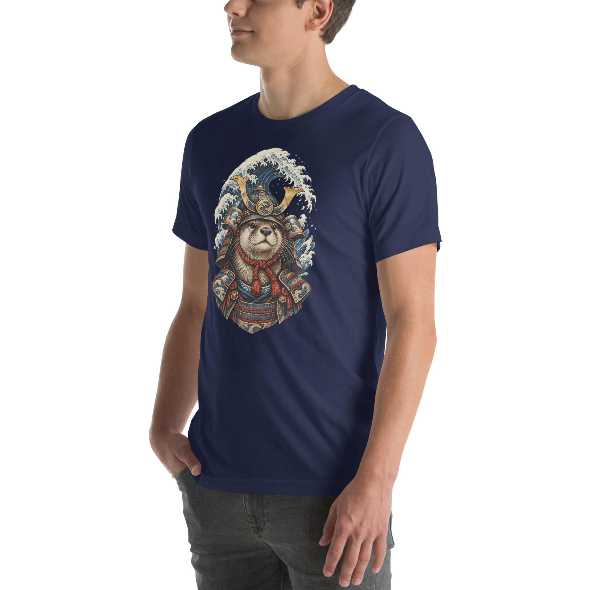 Otter Kabuto Great Wave Japanese Samurai Animal Art - Image 27