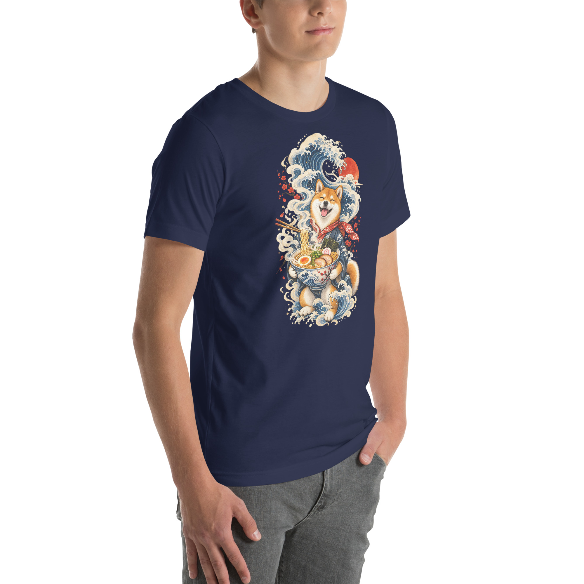 Shiba Inu Ramen Great Wave Japanese Food Art, Japanese Art Tee, Mythology Gift - Image 107
