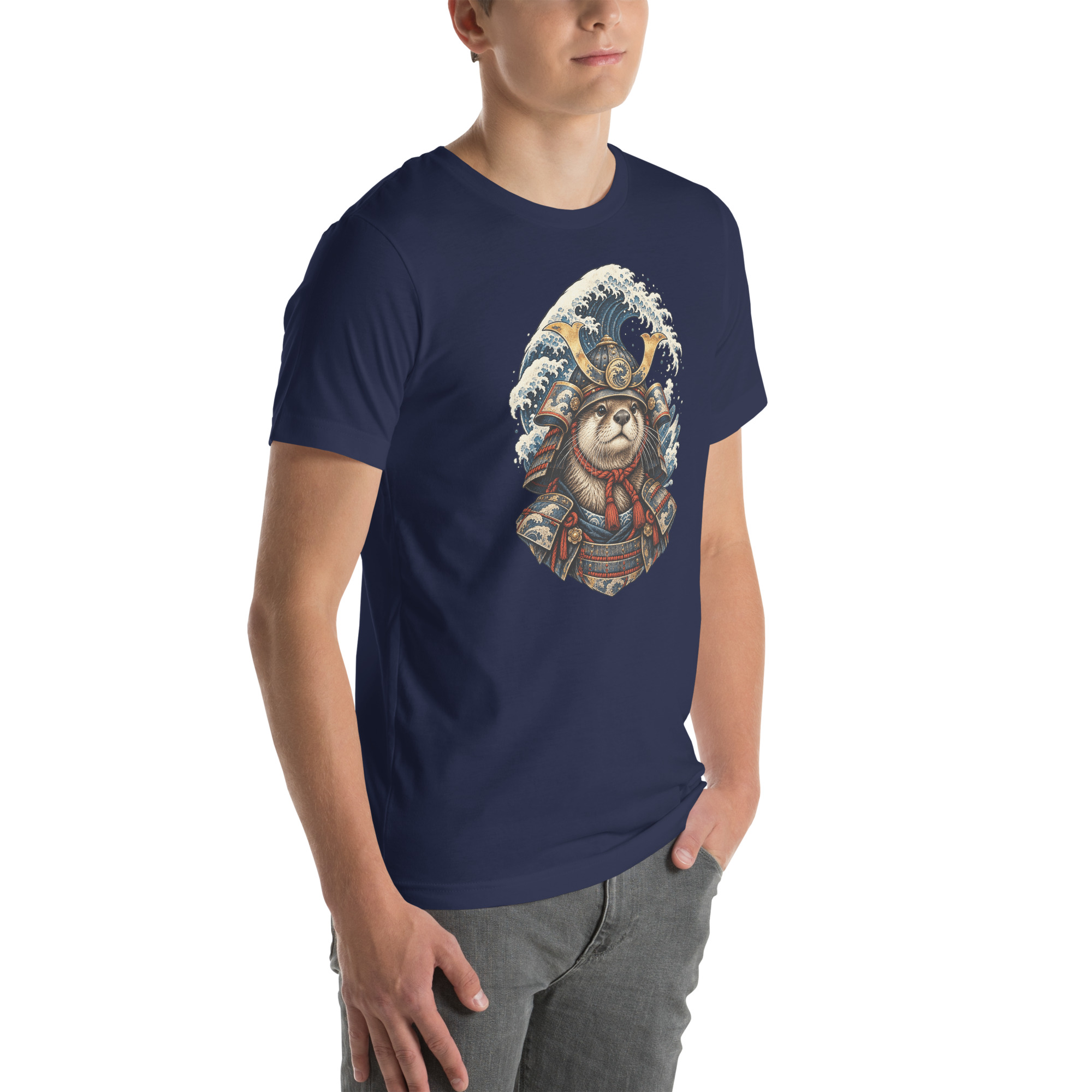 Otter Kabuto Great Wave Japanese Samurai Animal Art - Image 29