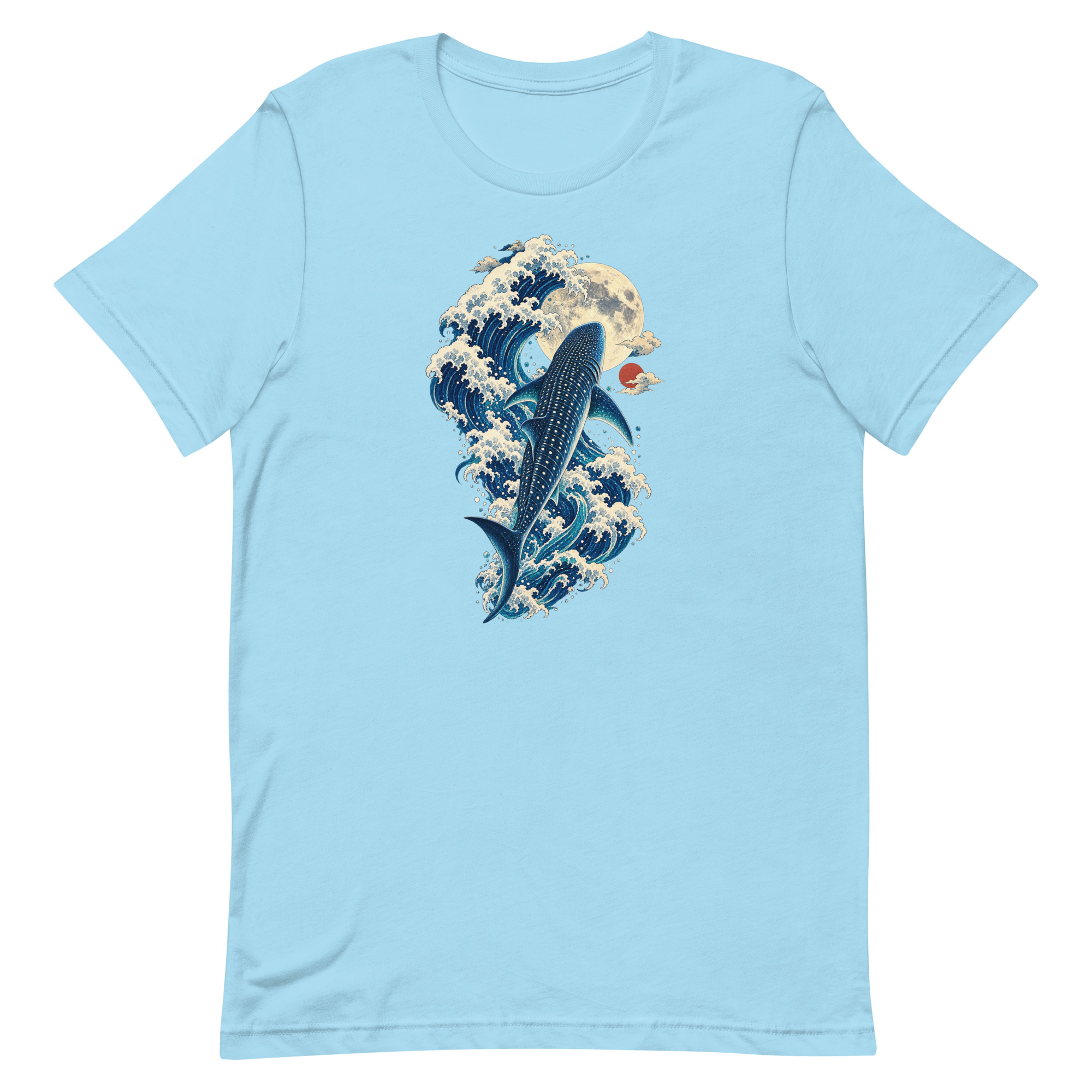 Whale Shark Great Wave Moon Japanese Art, Japanese Art Tee, Mythology Gift - Image 49