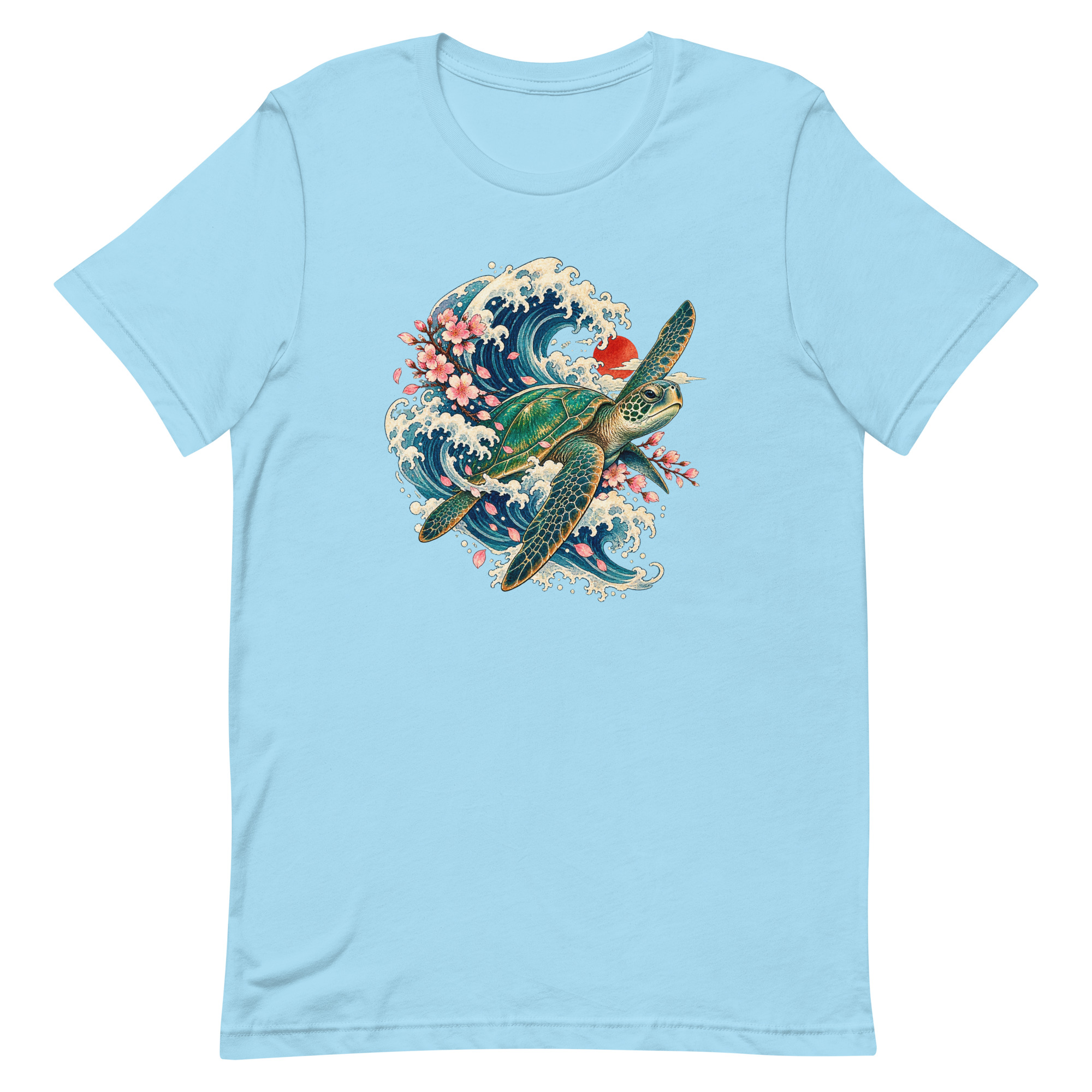 Sea Turtle Great Wave Sakura Japanese Art, Japanese Art Tee, Mythology Gift - Image 51