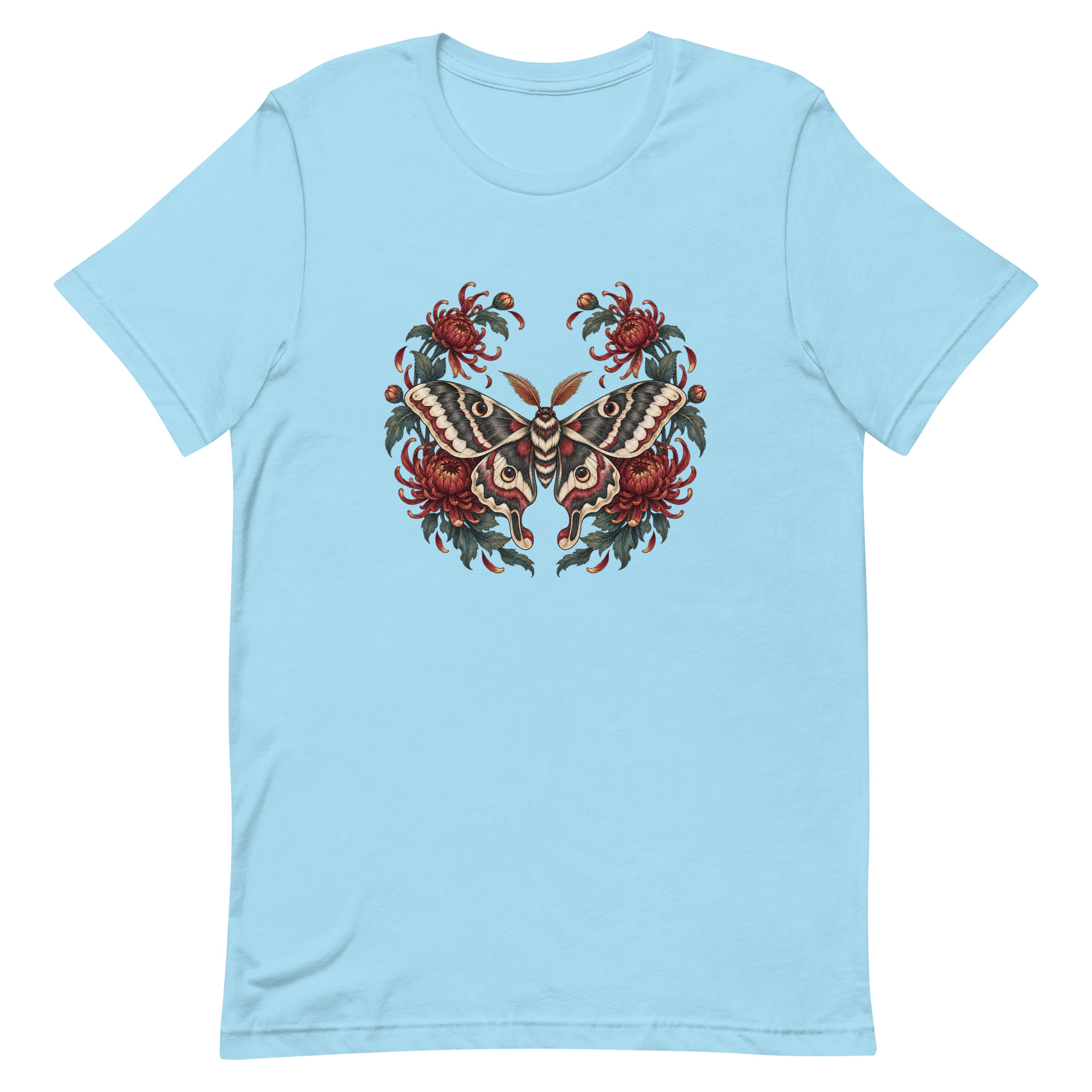 Japanese Moth Chrysanthemum Enso Ink Art, Japanese Art Tee, Mythology Gift - Image 51