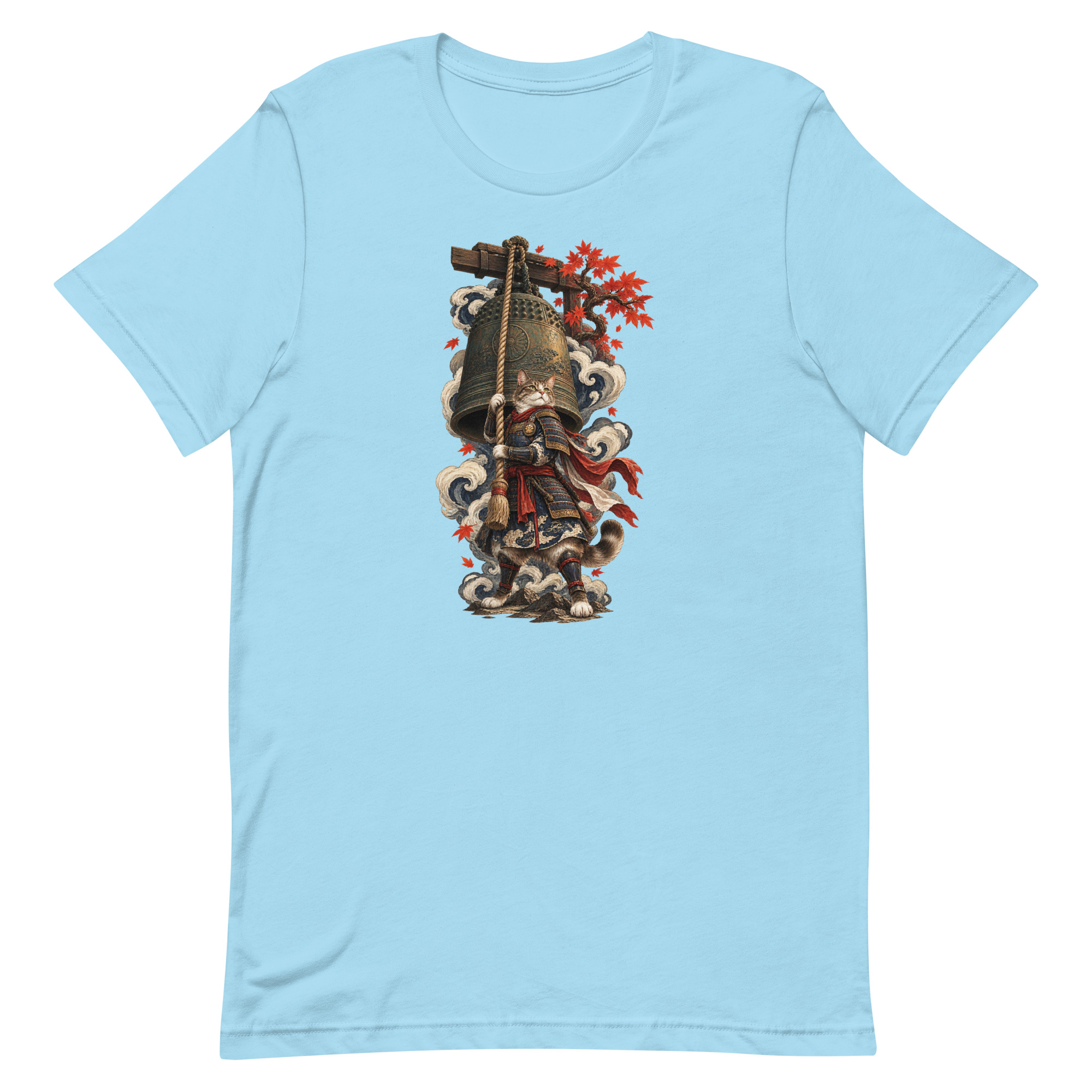 Samurai Cat Temple Bell Guardian Japanese Art, Japanese Art Tee, Mythology Gift - Image 51