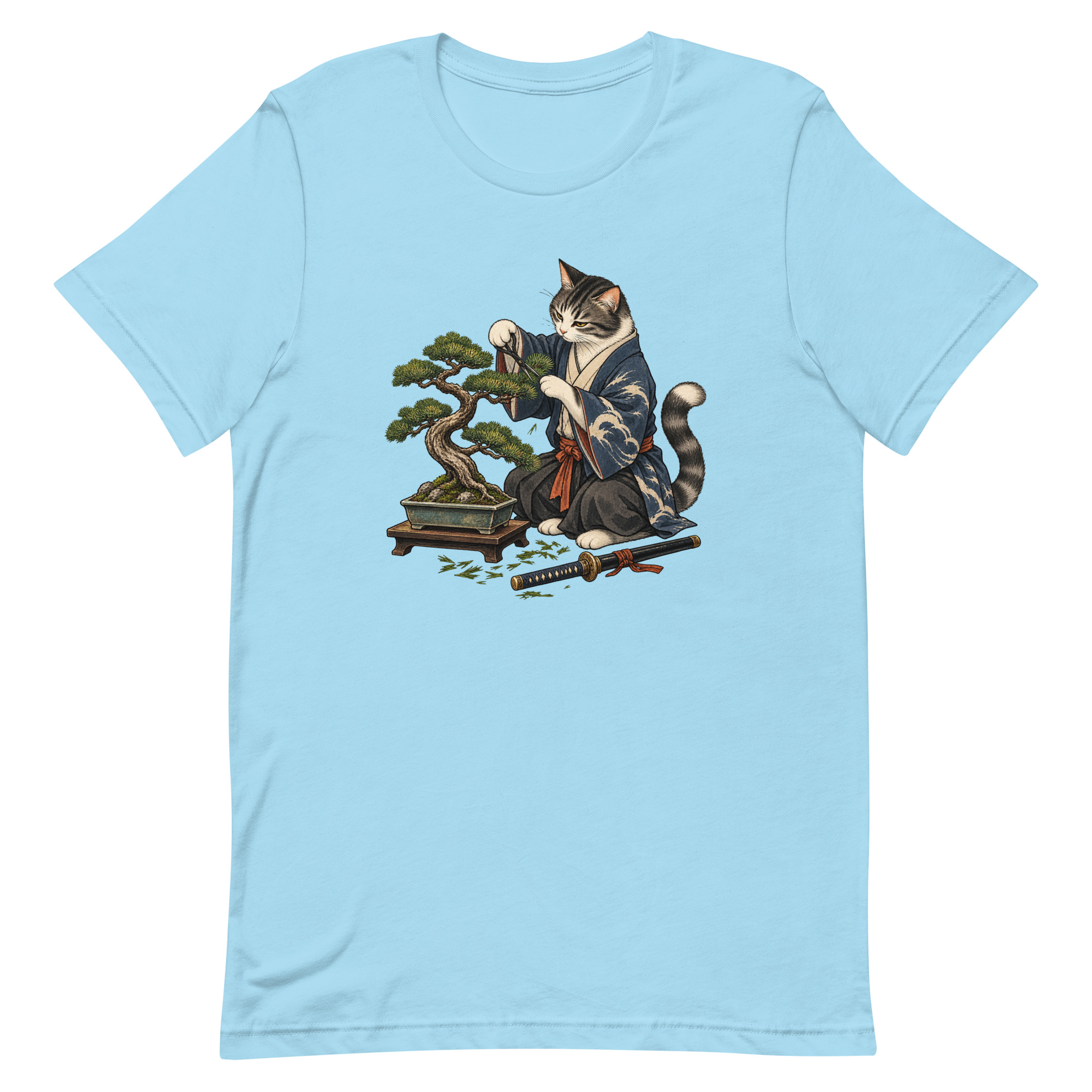Samurai Cat Bonsai Dojo Japanese Art, Japanese Art Tee, Mythology Gift - Image 51