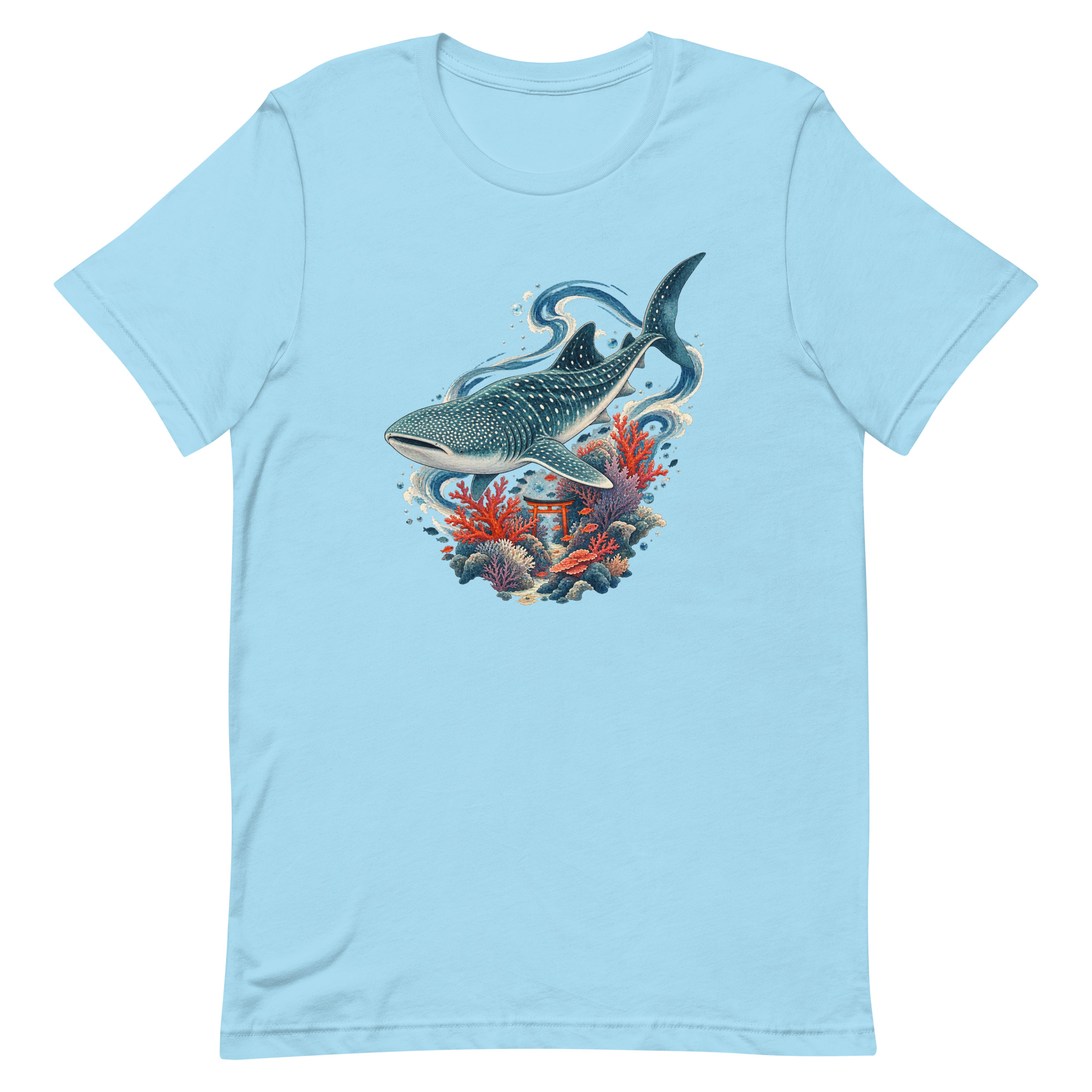 Whale Shark Torii Coral Garden Japanese Art, Japanese Art Tee, Mythology Gift - Image 51