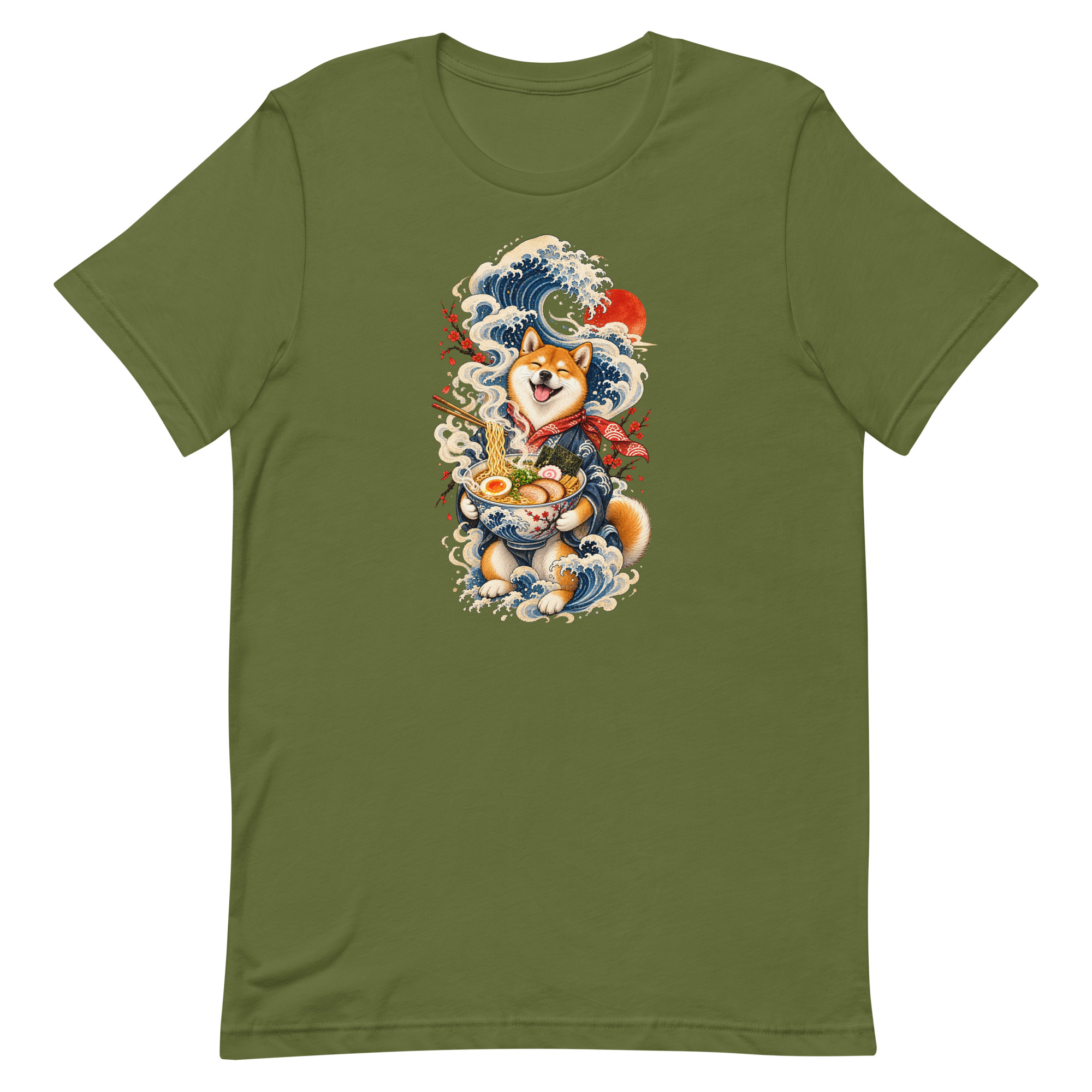 Shiba Inu Ramen Great Wave Japanese Food Art, Japanese Art Tee, Mythology Gift - Image 50