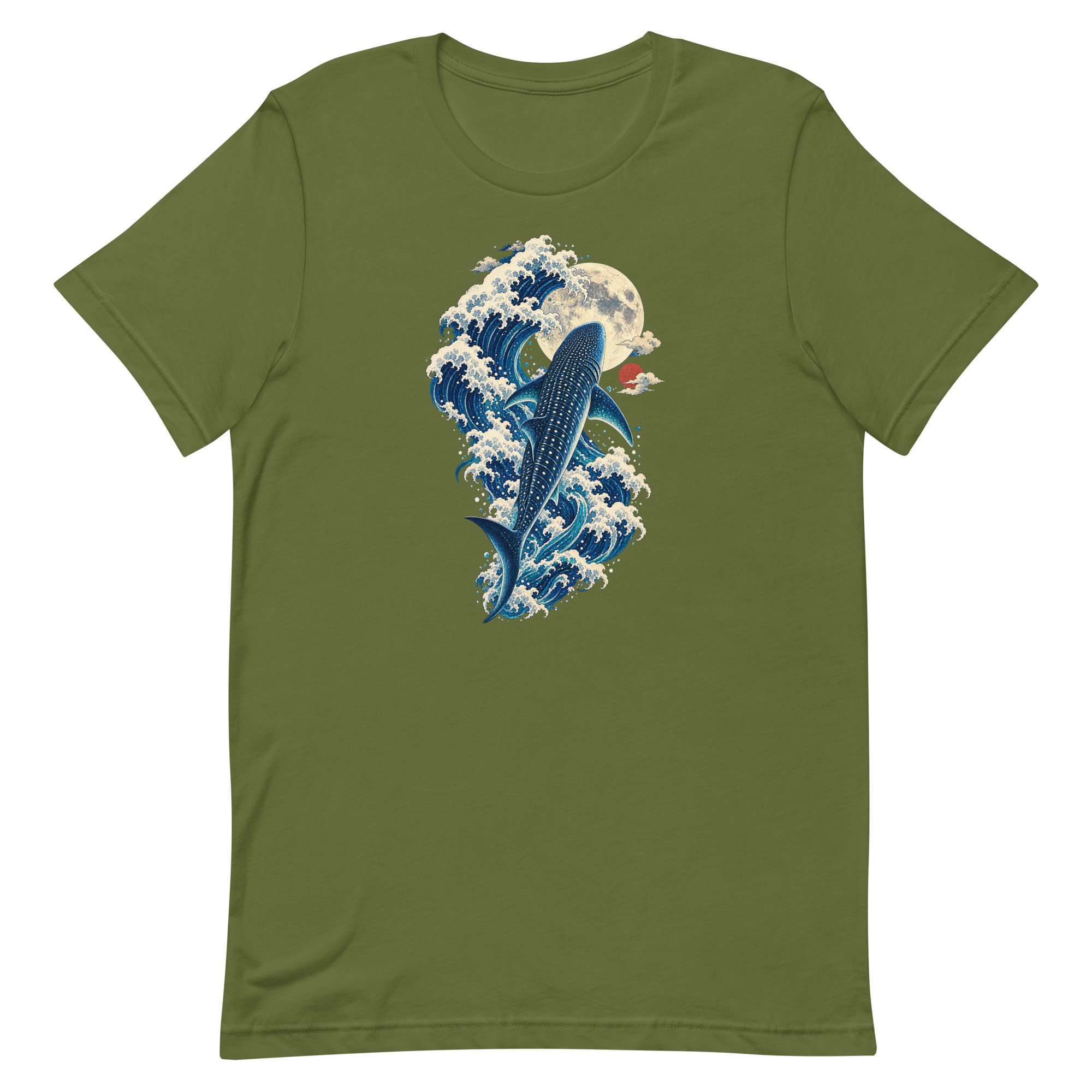 Whale Shark Great Wave Moon Japanese Art, Japanese Art Tee, Mythology Gift - Image 50