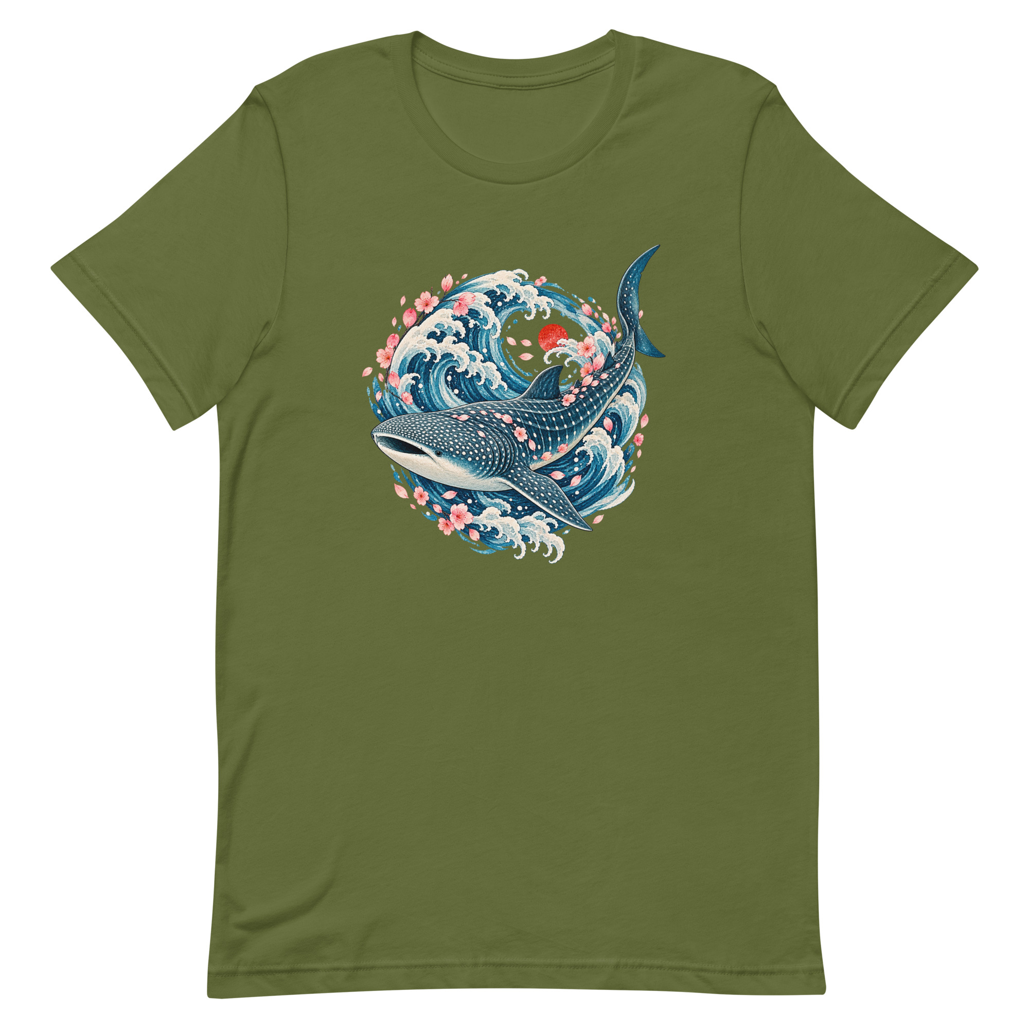 Whale Shark Sakura Current Japanese Art, Japanese Art Tee, Mythology Gift - Image 52