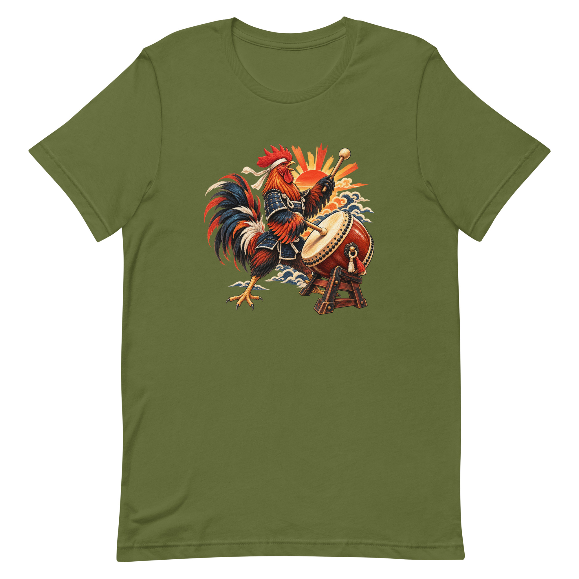 Rooster Samurai Taiko Drum Japanese Art, Japanese Art Tee, Mythology Gift - Image 52