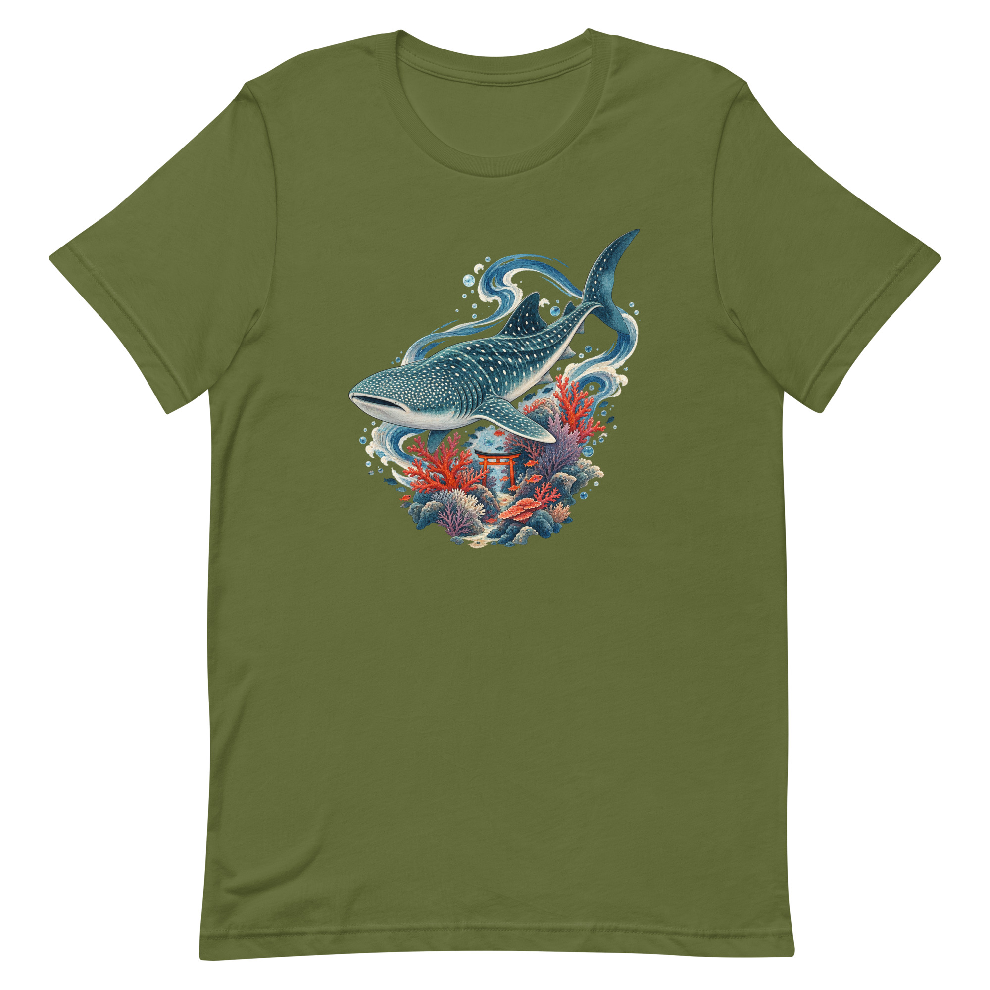 Whale Shark Torii Coral Garden Japanese Art, Japanese Art Tee, Mythology Gift - Image 52