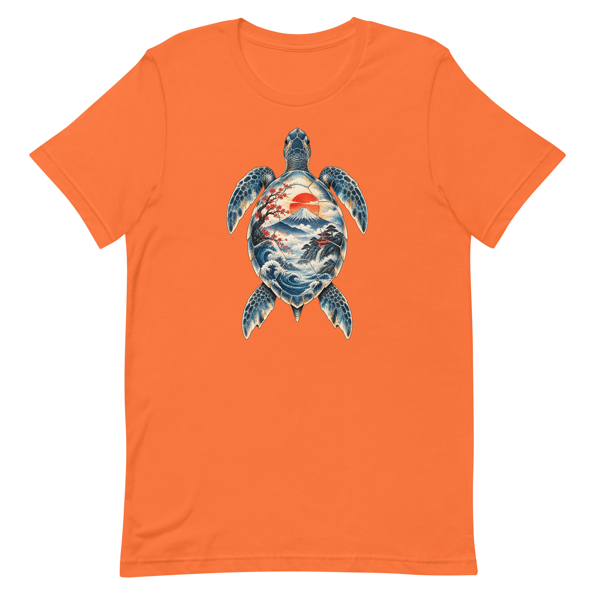 Sea Turtle Mount Fuji Sunrise Japanese Art, Japanese Art Tee, Mythology Gift - Image 53