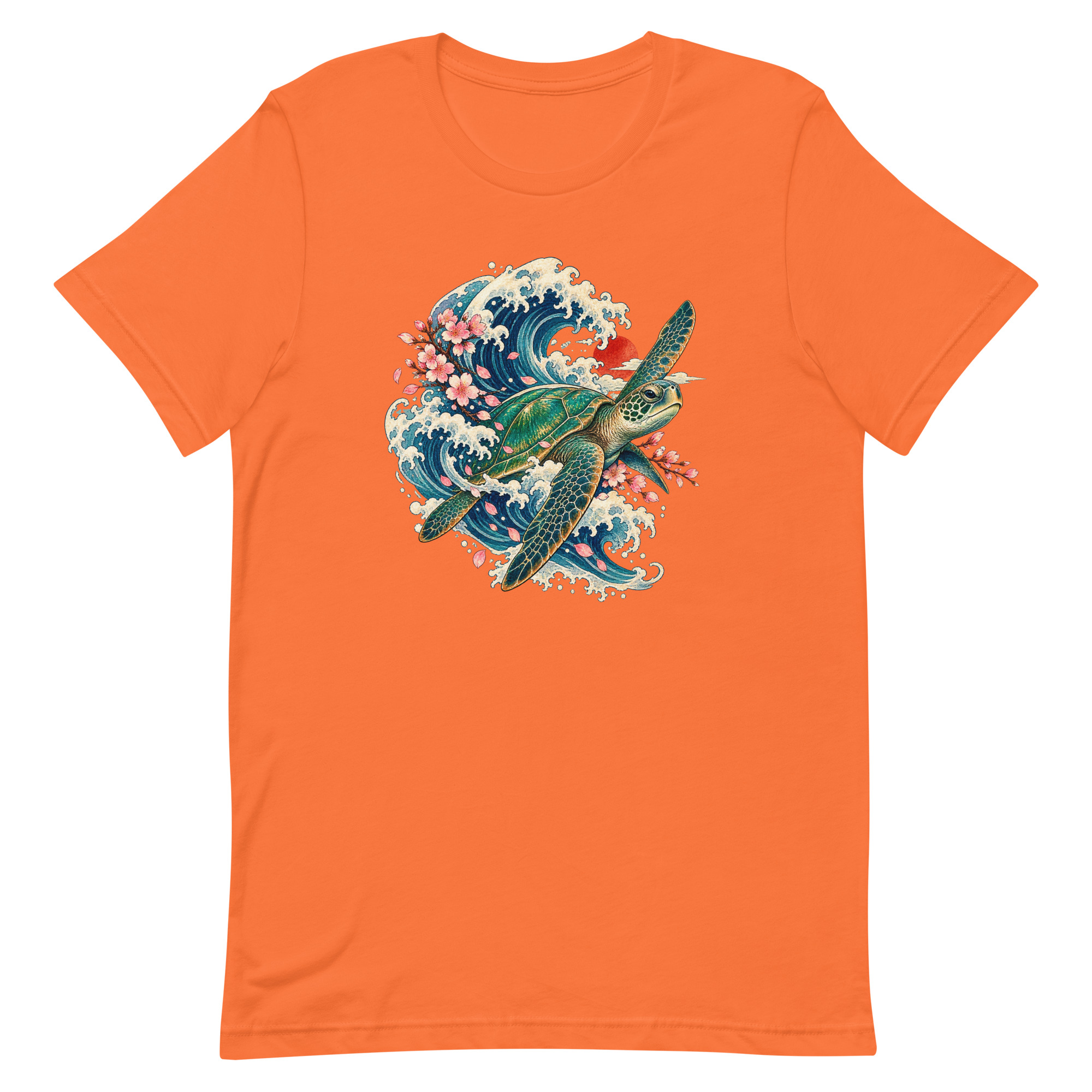 Sea Turtle Great Wave Sakura Japanese Art, Japanese Art Tee, Mythology Gift - Image 53