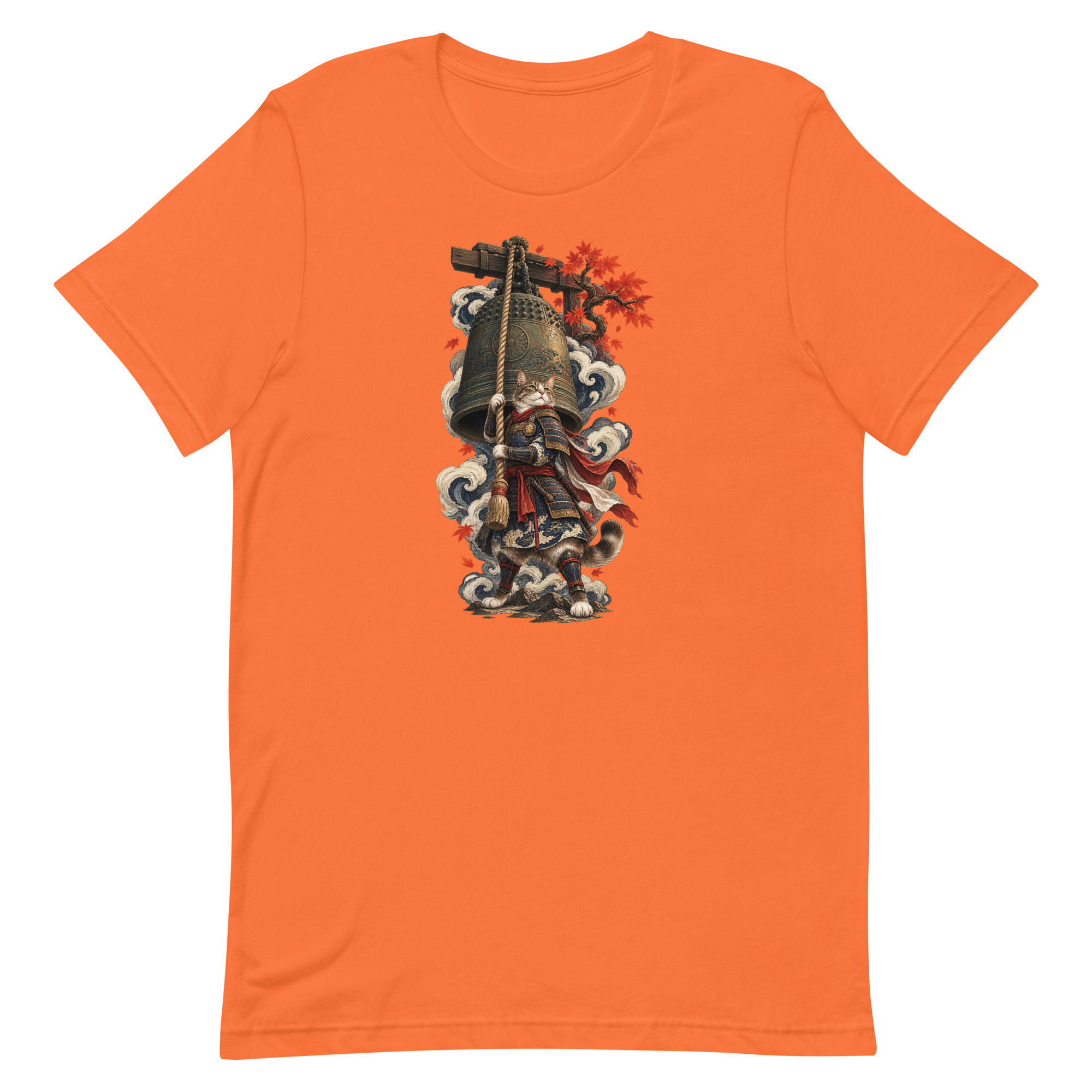 Samurai Cat Temple Bell Guardian Japanese Art, Japanese Art Tee, Mythology Gift - Image 53