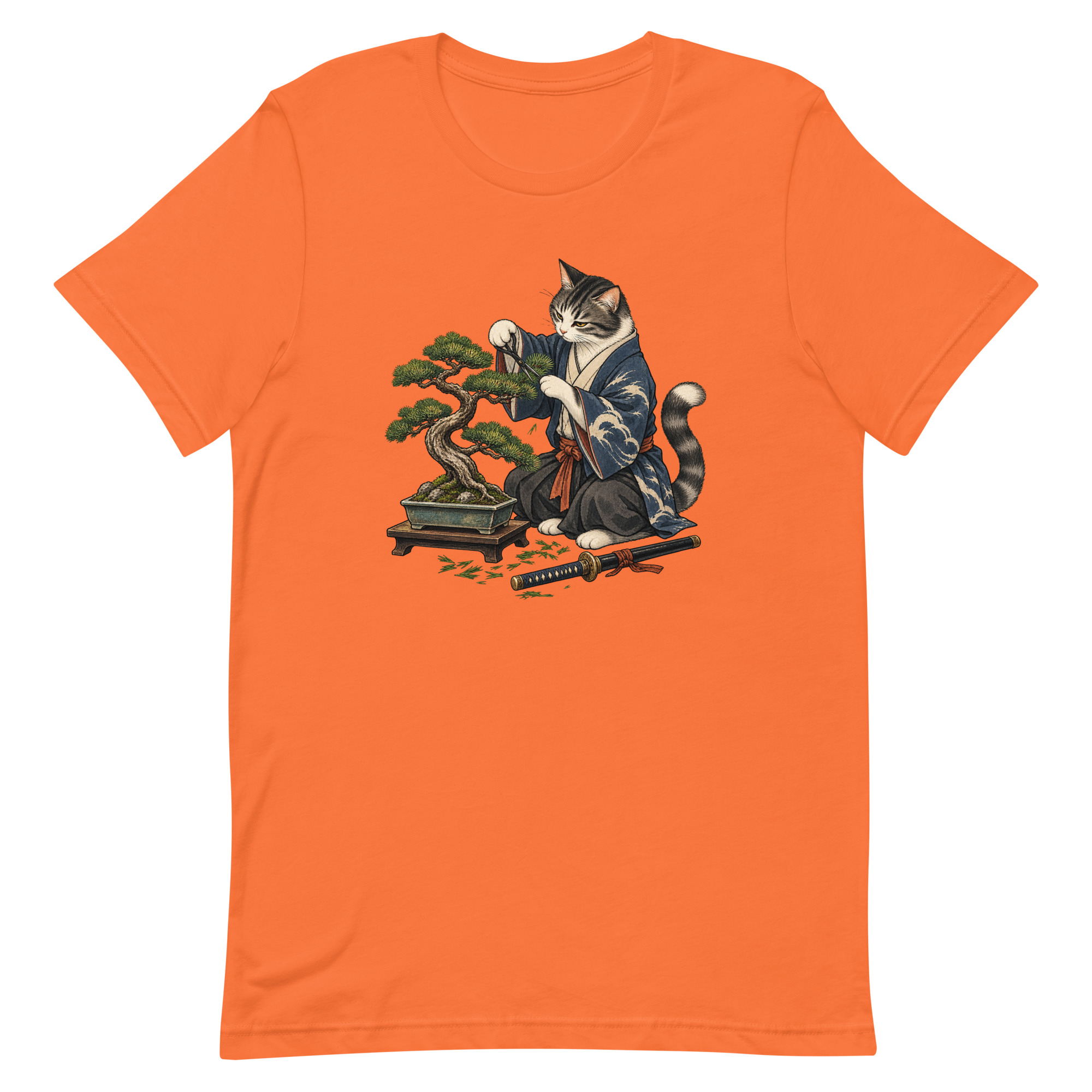 Samurai Cat Bonsai Dojo Japanese Art, Japanese Art Tee, Mythology Gift - Image 53