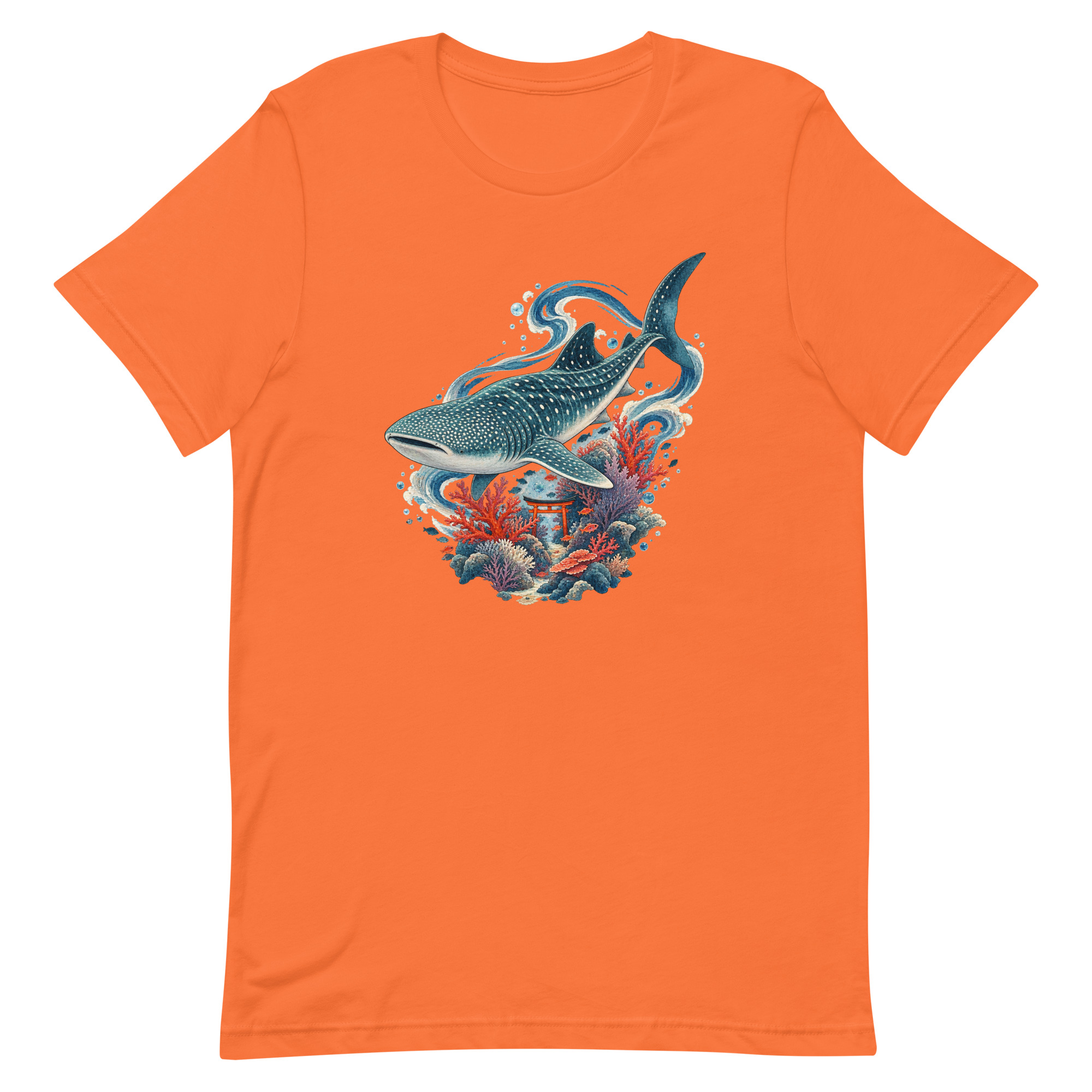 Whale Shark Torii Coral Garden Japanese Art, Japanese Art Tee, Mythology Gift - Image 53