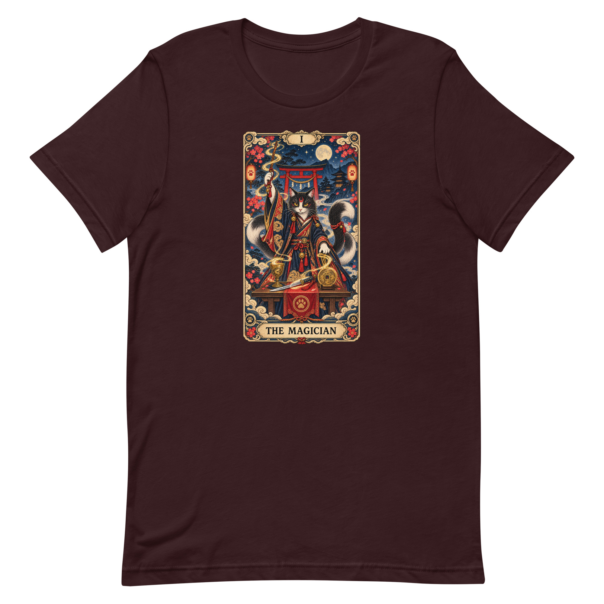 The Magician Bakeneko Cat Tarot Japanese Yokai Art, Japanese Art Tee, Mythology Gift - Image 52
