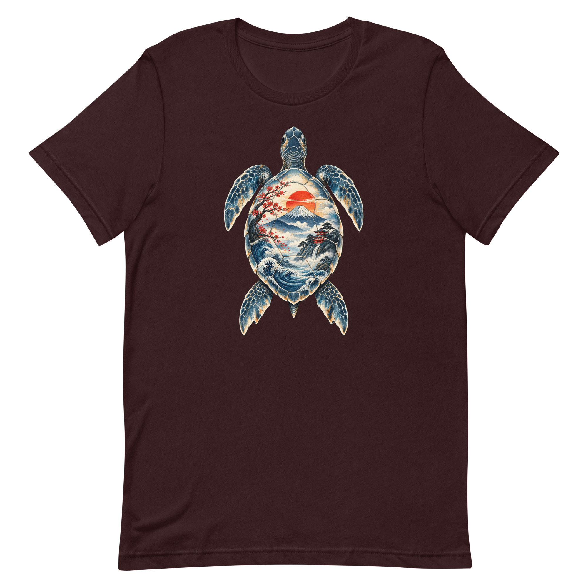 Sea Turtle Mount Fuji Sunrise Japanese Art, Japanese Art Tee, Mythology Gift - Image 54