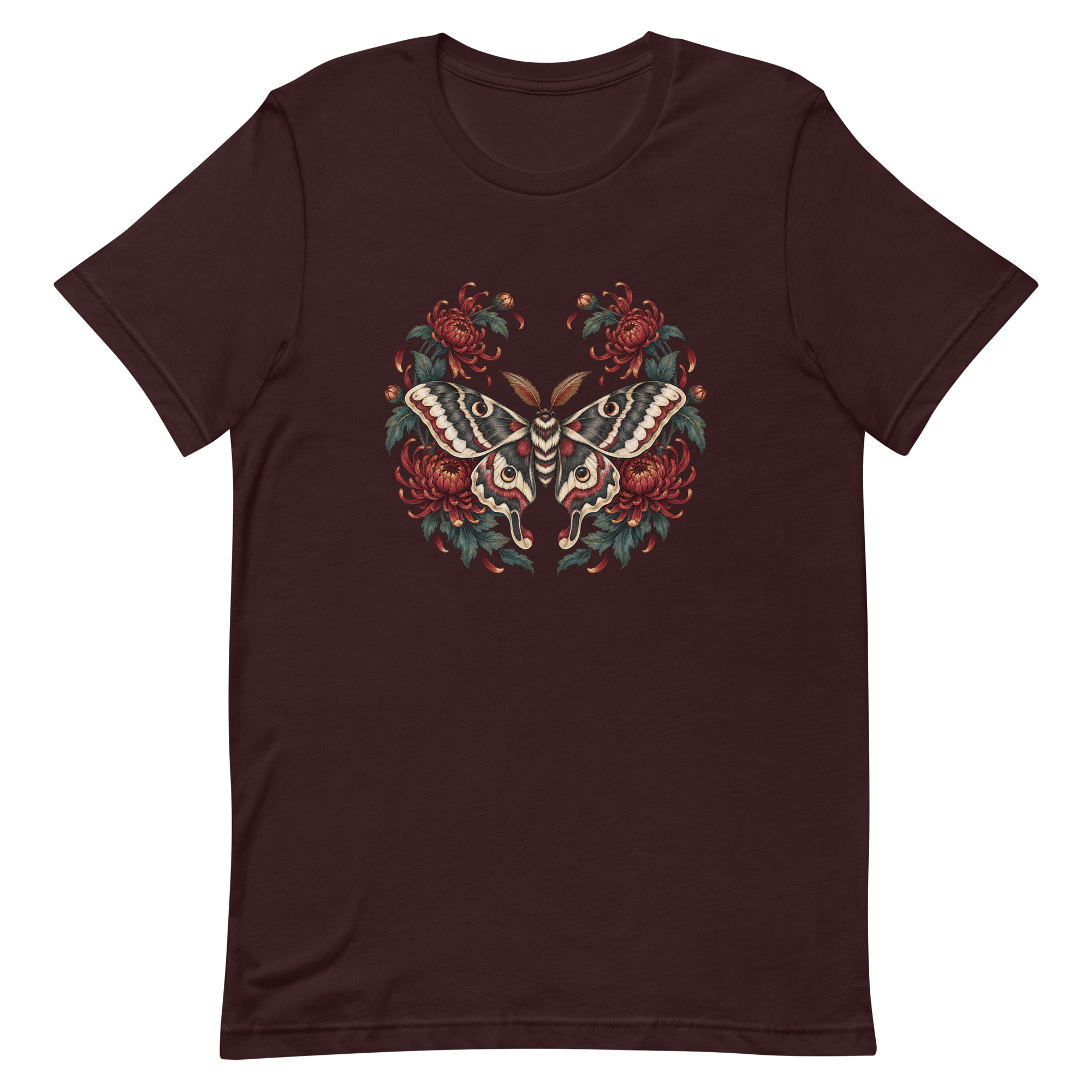 Japanese Moth Chrysanthemum Enso Ink Art, Japanese Art Tee, Mythology Gift - Image 54