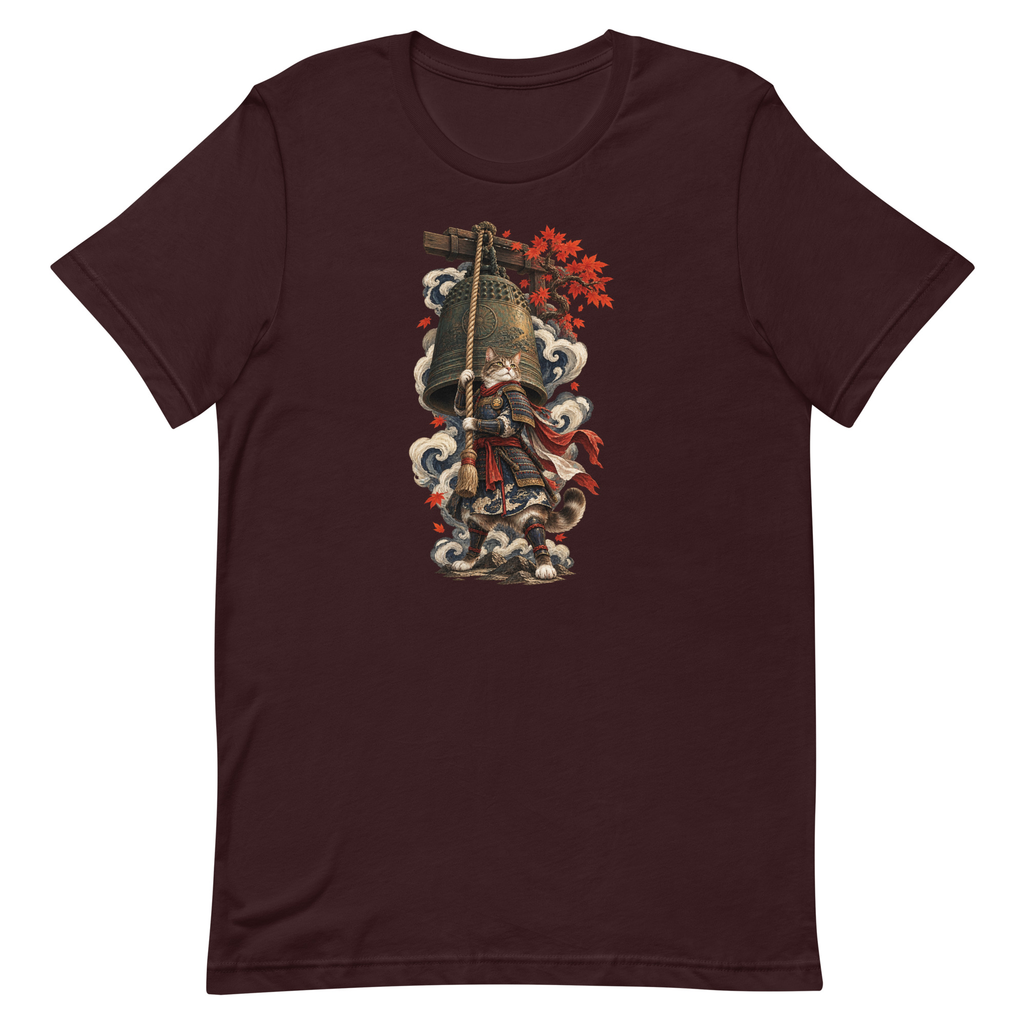 Samurai Cat Temple Bell Guardian Japanese Art, Japanese Art Tee, Mythology Gift - Image 54