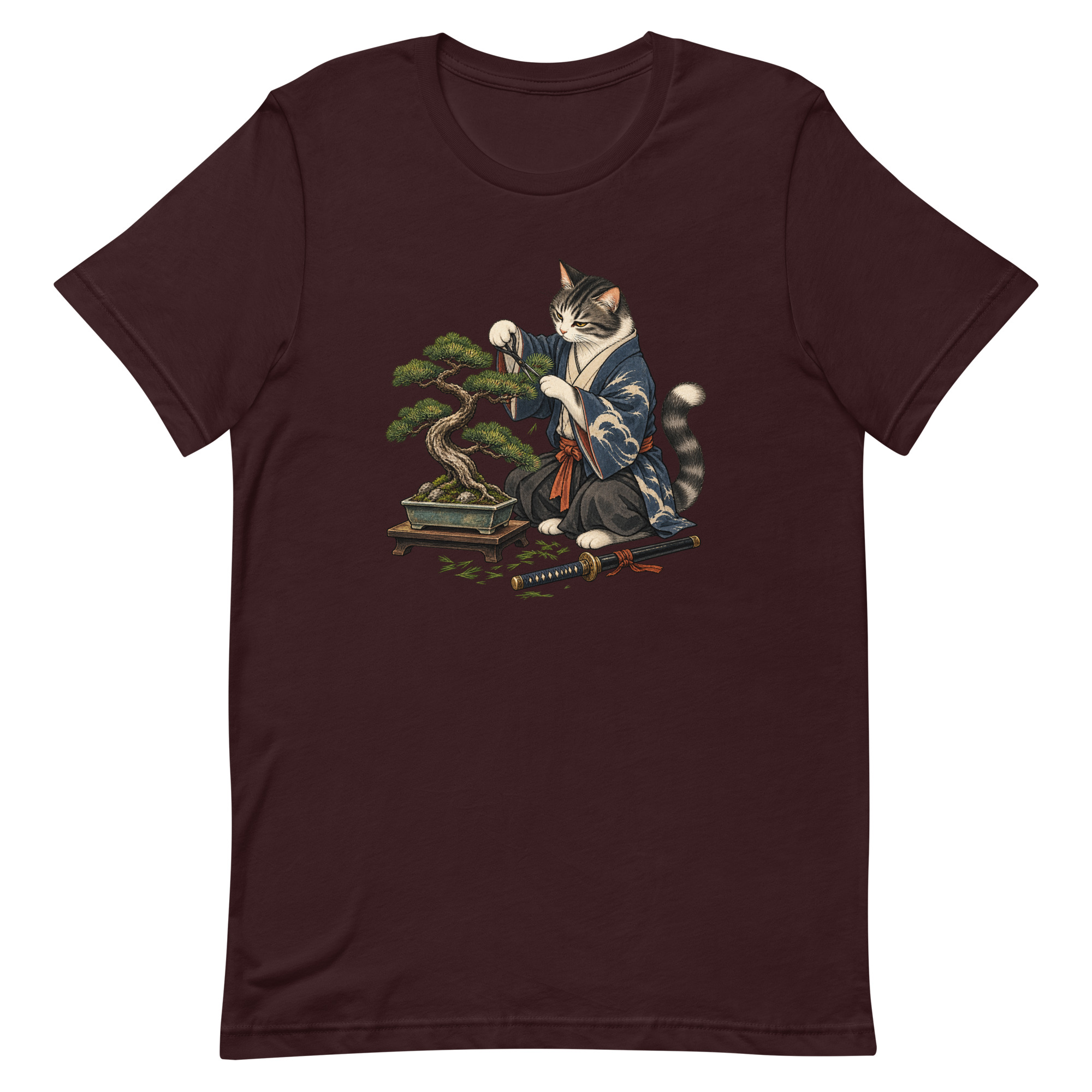 Samurai Cat Bonsai Dojo Japanese Art, Japanese Art Tee, Mythology Gift - Image 54