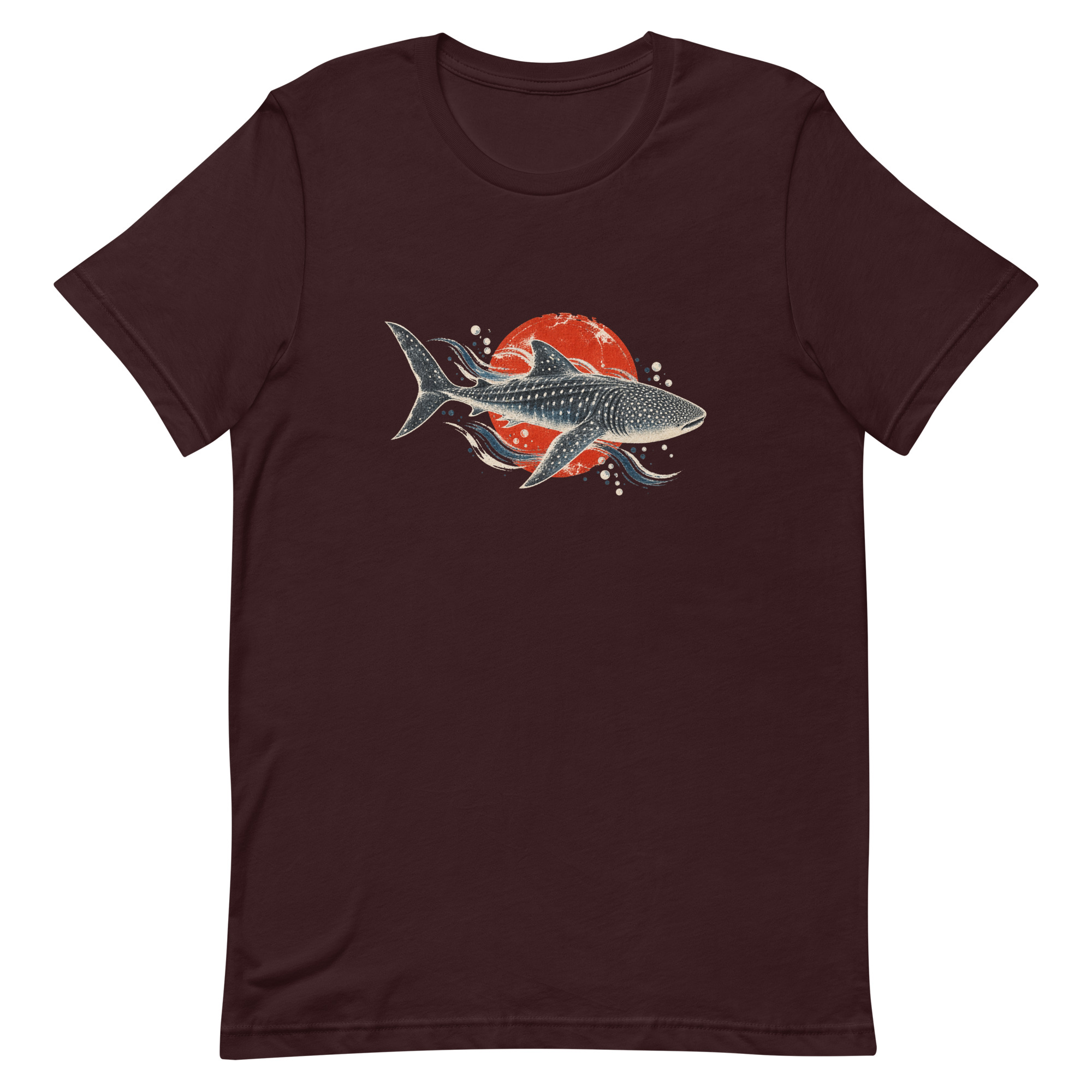 Gyotaku Whale Shark Red Sun Japanese Print, Japanese Art Tee, Mythology Gift - Image 54