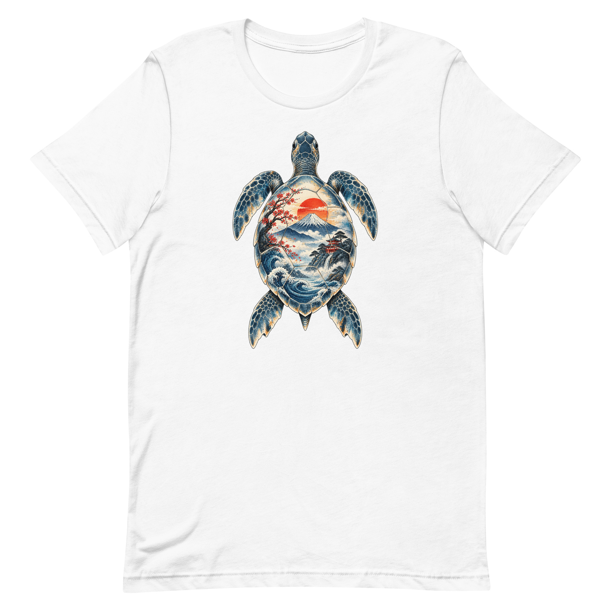 Sea Turtle Mount Fuji Sunrise Japanese Art, Japanese Art Tee, Mythology Gift - Image 56