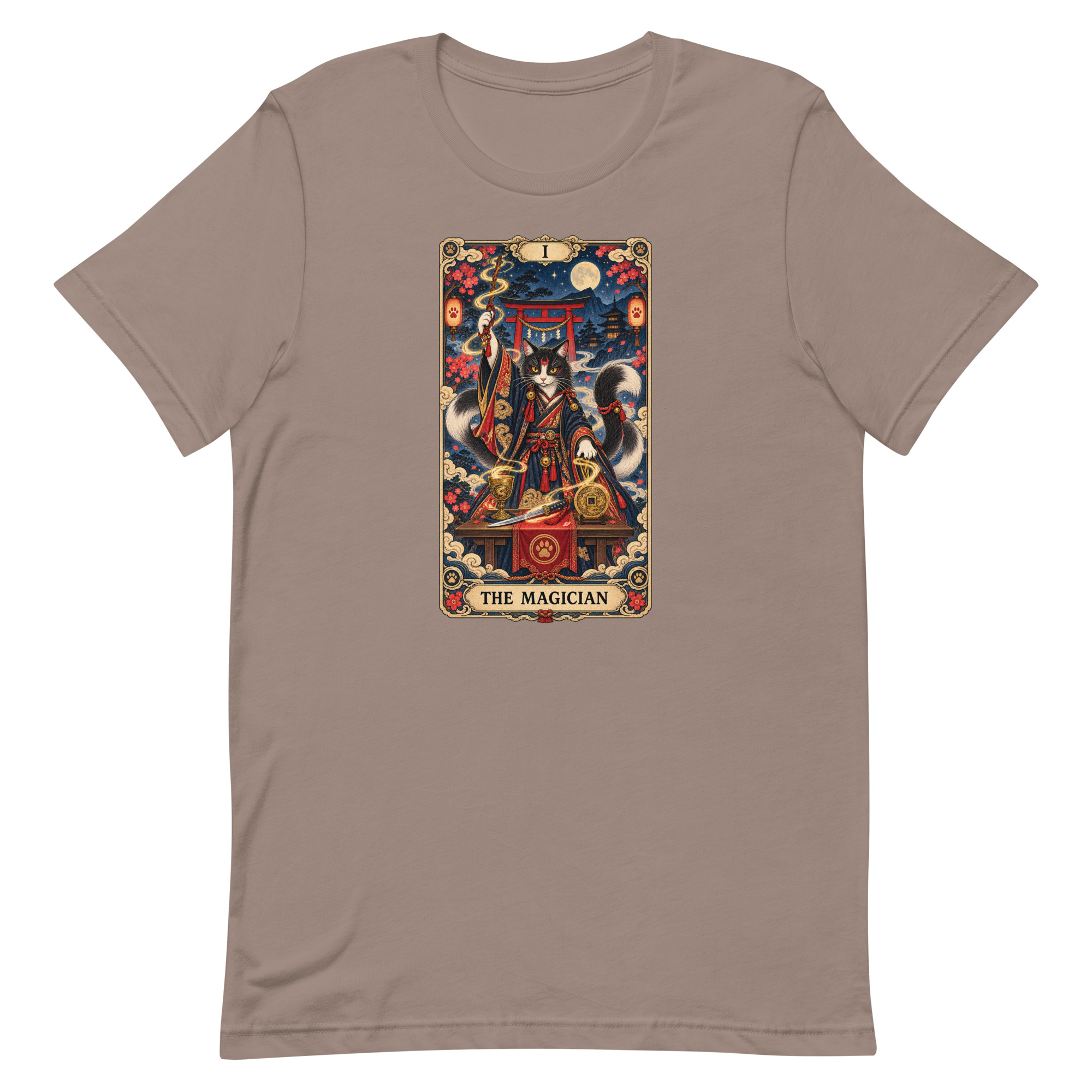 The Magician Bakeneko Cat Tarot Japanese Yokai Art, Japanese Art Tee, Mythology Gift - Image 53