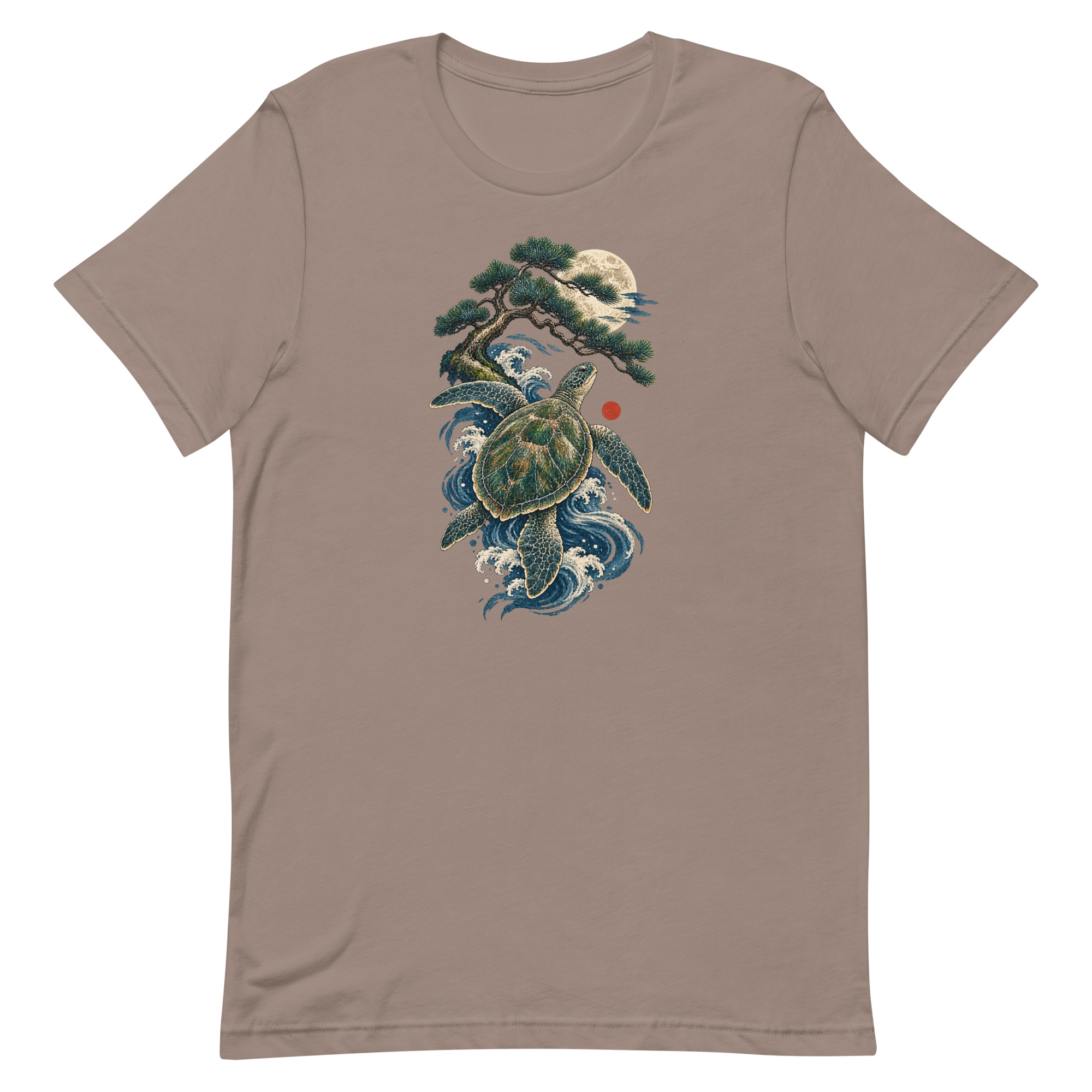 Ancient Sea Turtle Pine Moon Japanese Art, Japanese Art Tee, Mythology Gift - Image 53