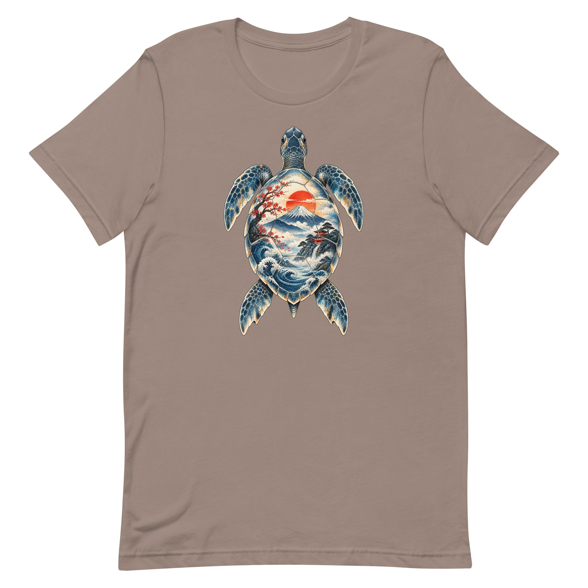 Sea Turtle Mount Fuji Sunrise Japanese Art, Japanese Art Tee, Mythology Gift - Image 55
