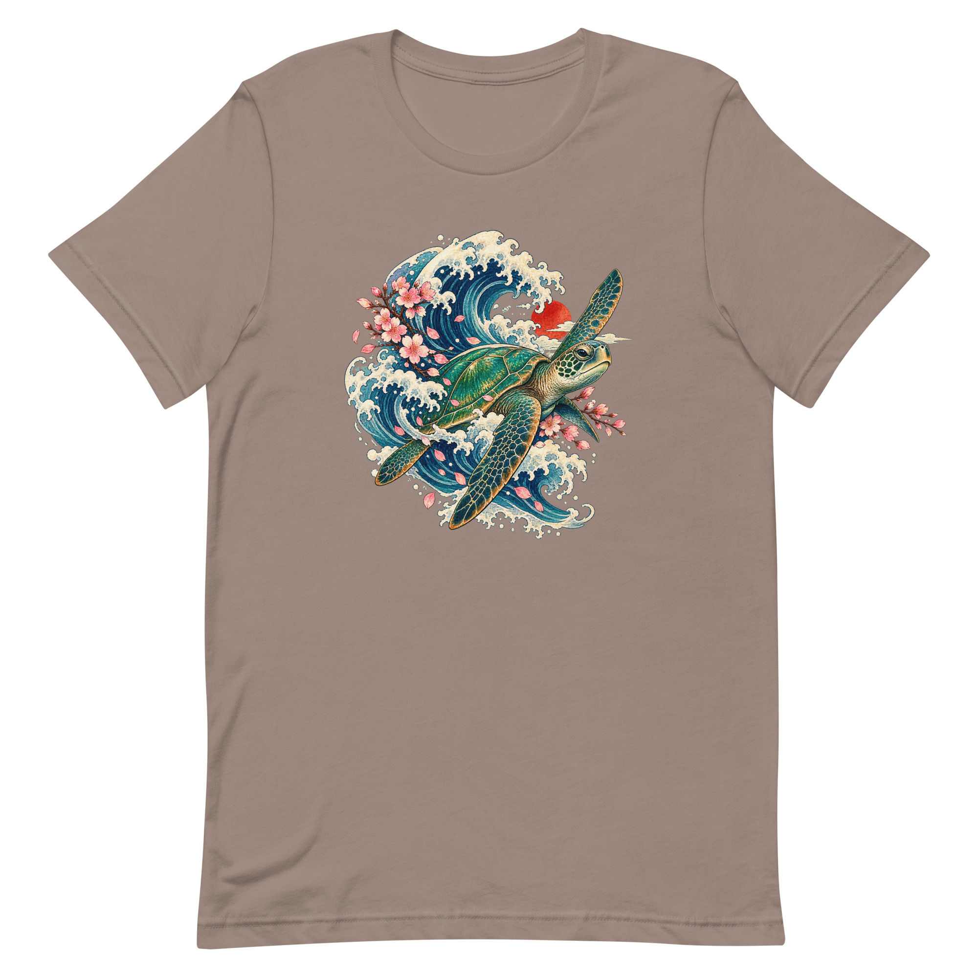 Sea Turtle Great Wave Sakura Japanese Art, Japanese Art Tee, Mythology Gift - Image 55