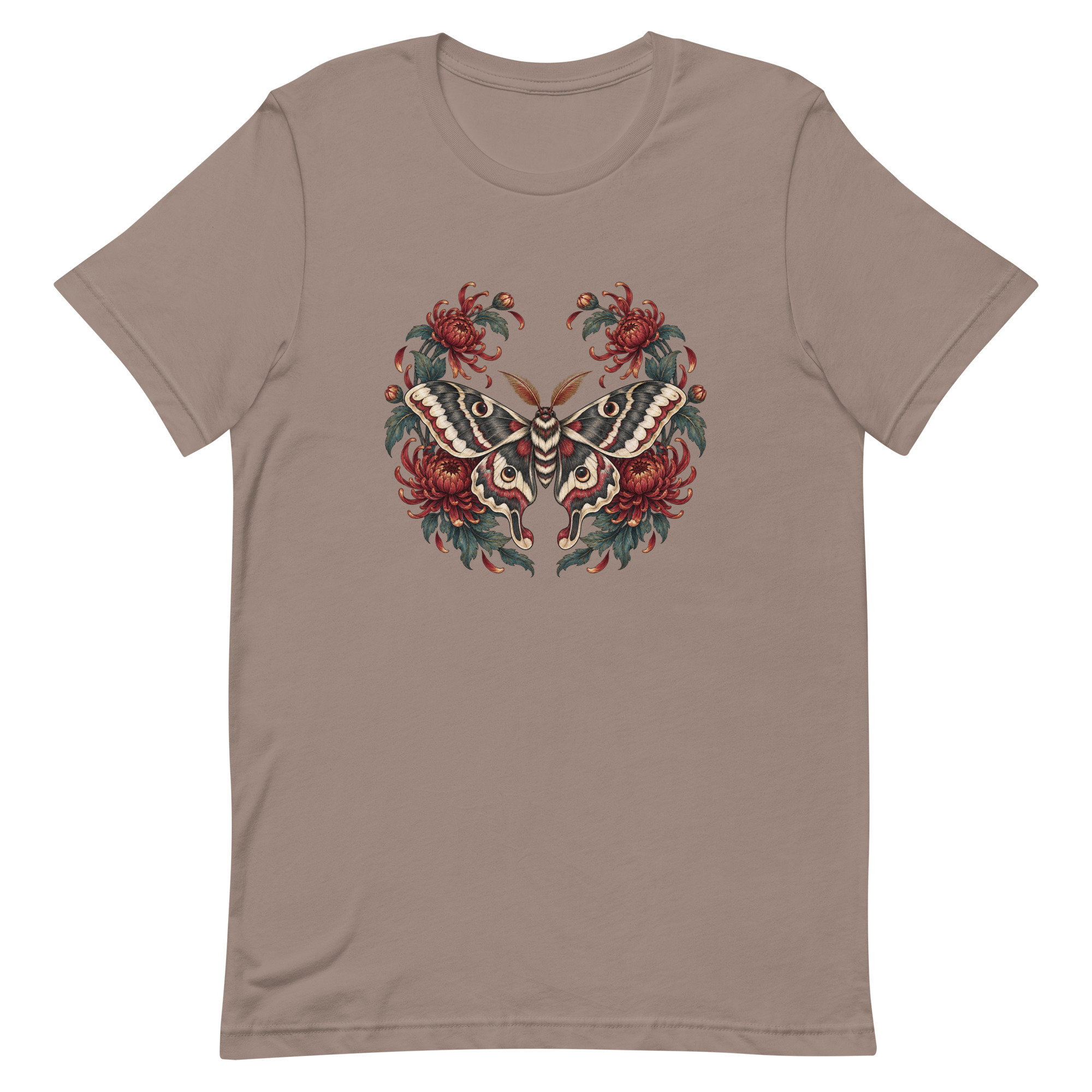 Japanese Moth Chrysanthemum Enso Ink Art, Japanese Art Tee, Mythology Gift - Image 55
