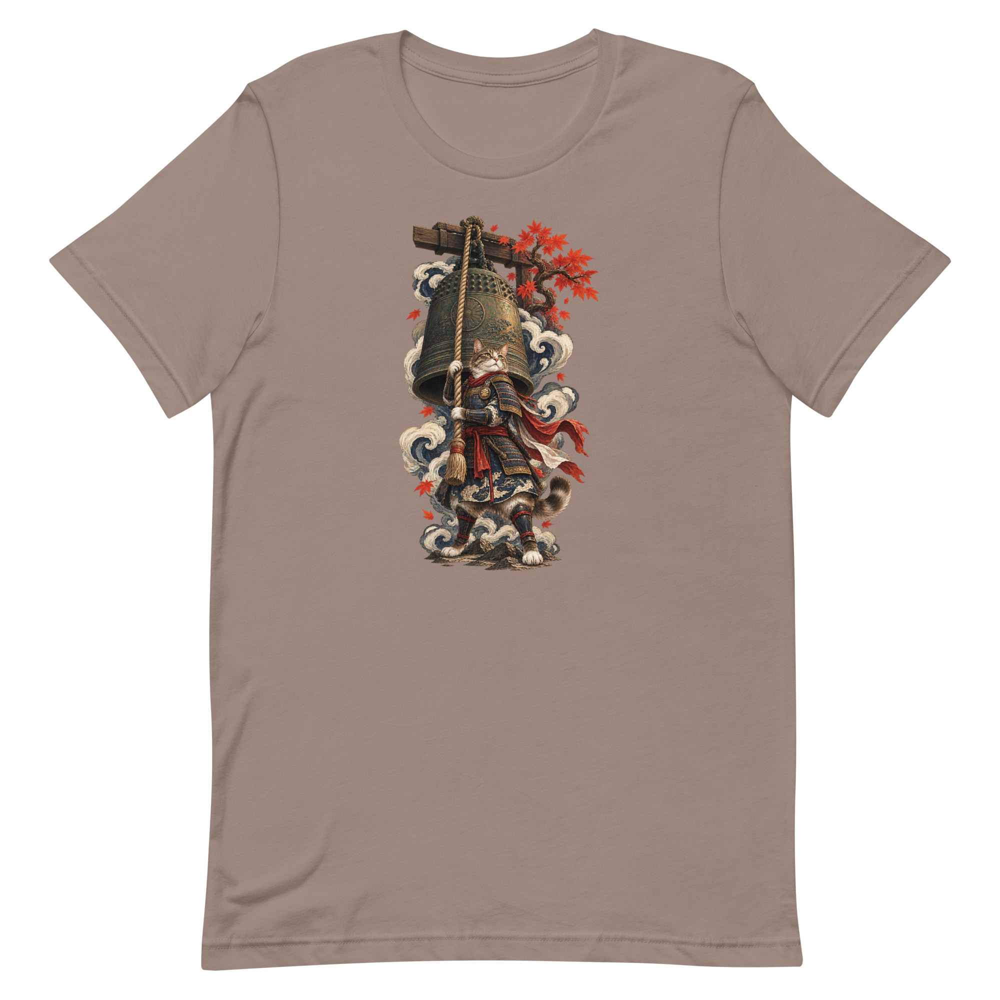 Samurai Cat Temple Bell Guardian Japanese Art, Japanese Art Tee, Mythology Gift - Image 55