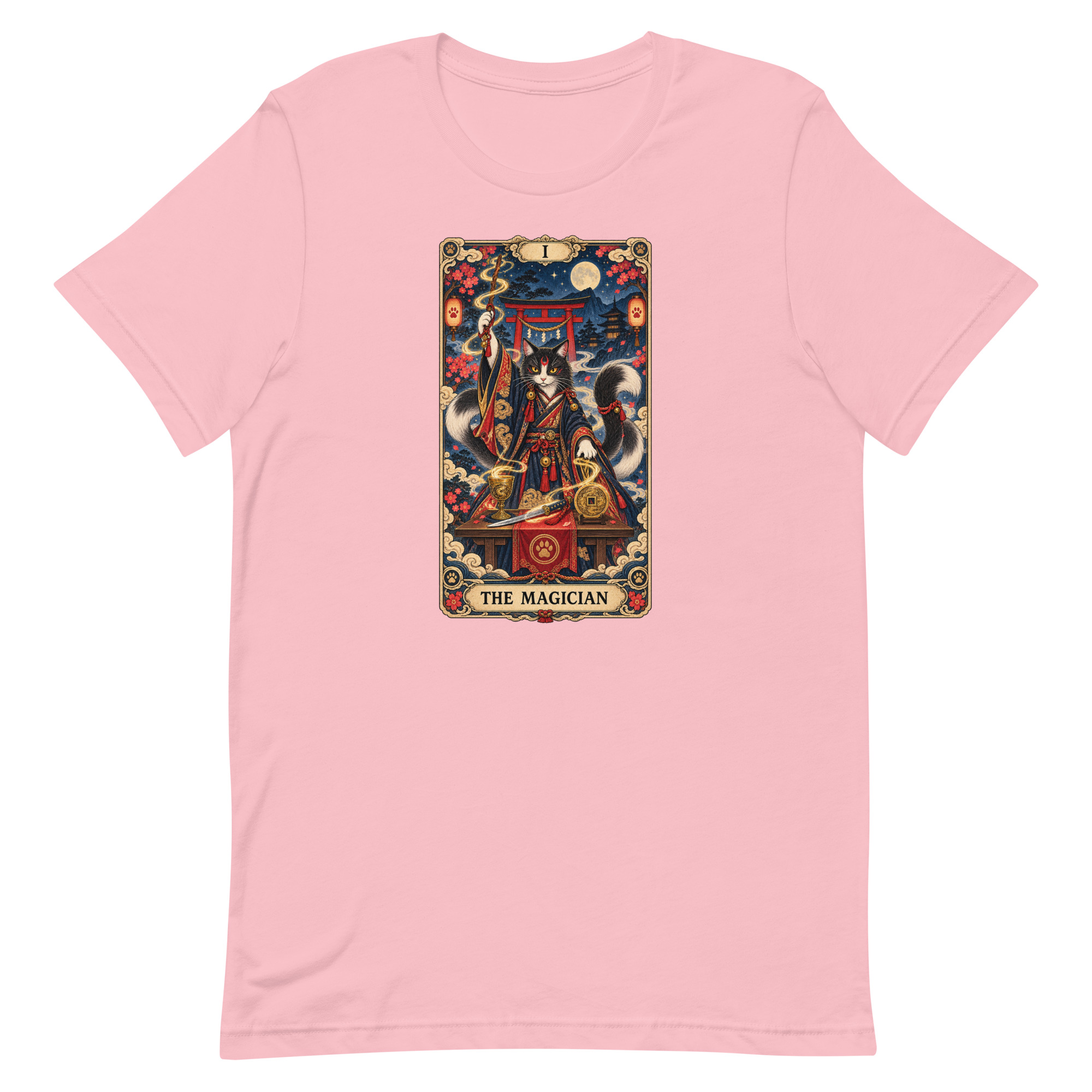The Magician Bakeneko Cat Tarot Japanese Yokai Art, Japanese Art Tee, Mythology Gift - Image 55