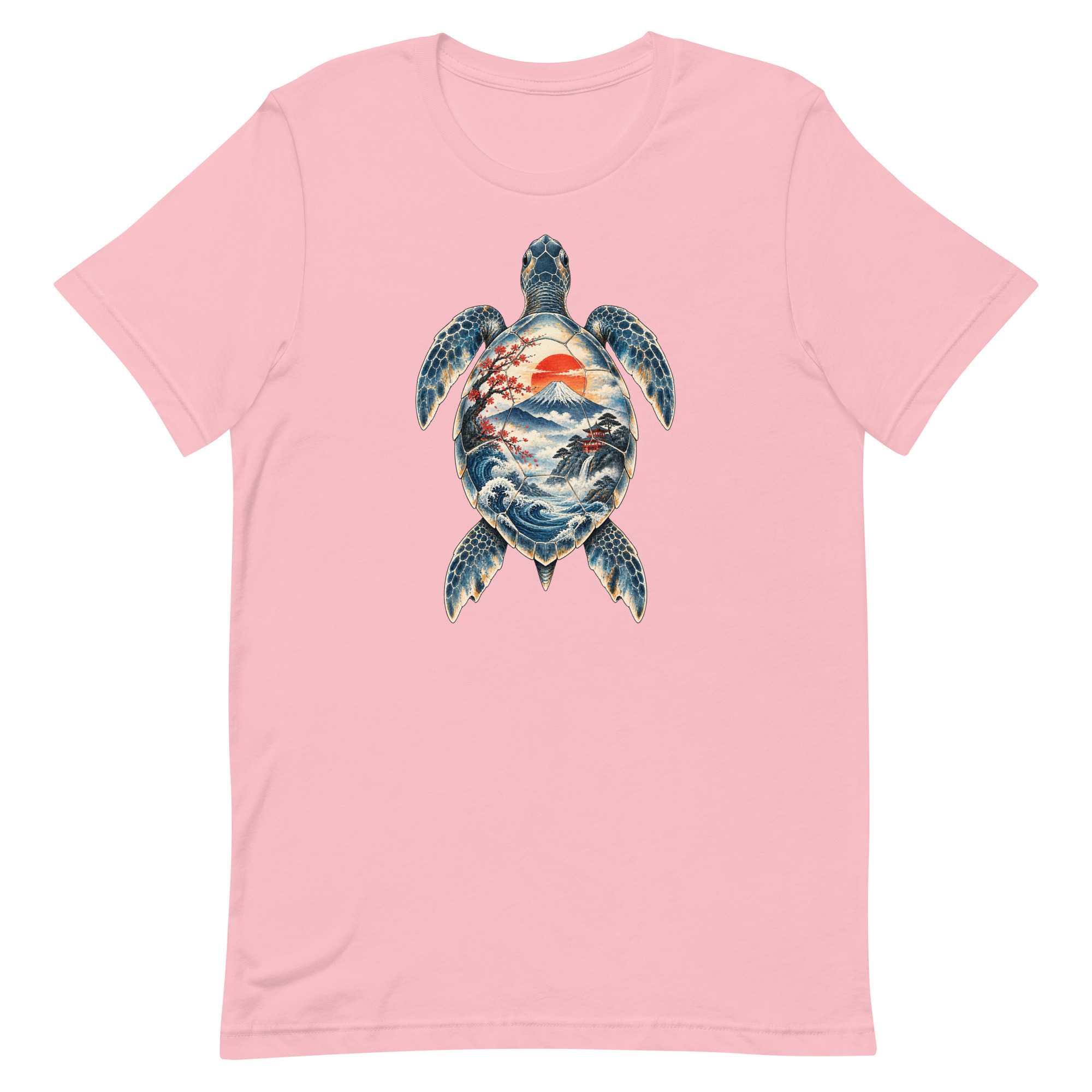 Sea Turtle Mount Fuji Sunrise Japanese Art, Japanese Art Tee, Mythology Gift - Image 57