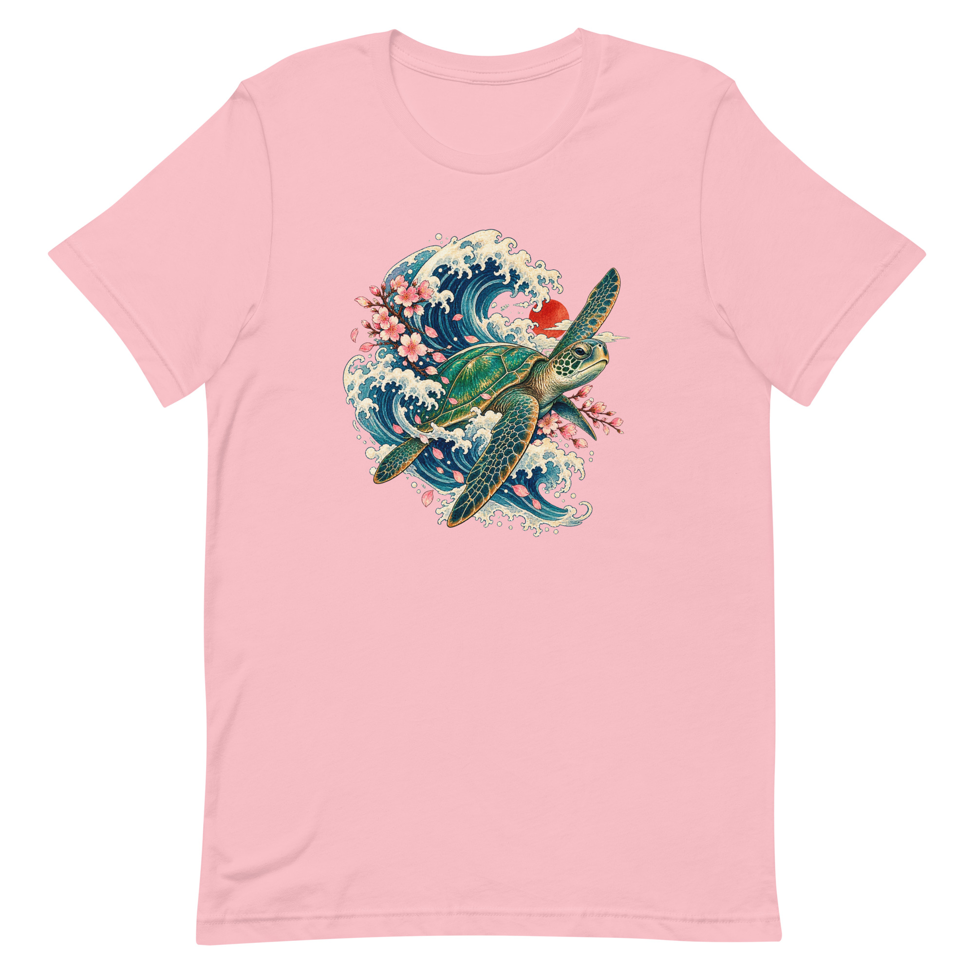 Sea Turtle Great Wave Sakura Japanese Art, Japanese Art Tee, Mythology Gift - Image 57