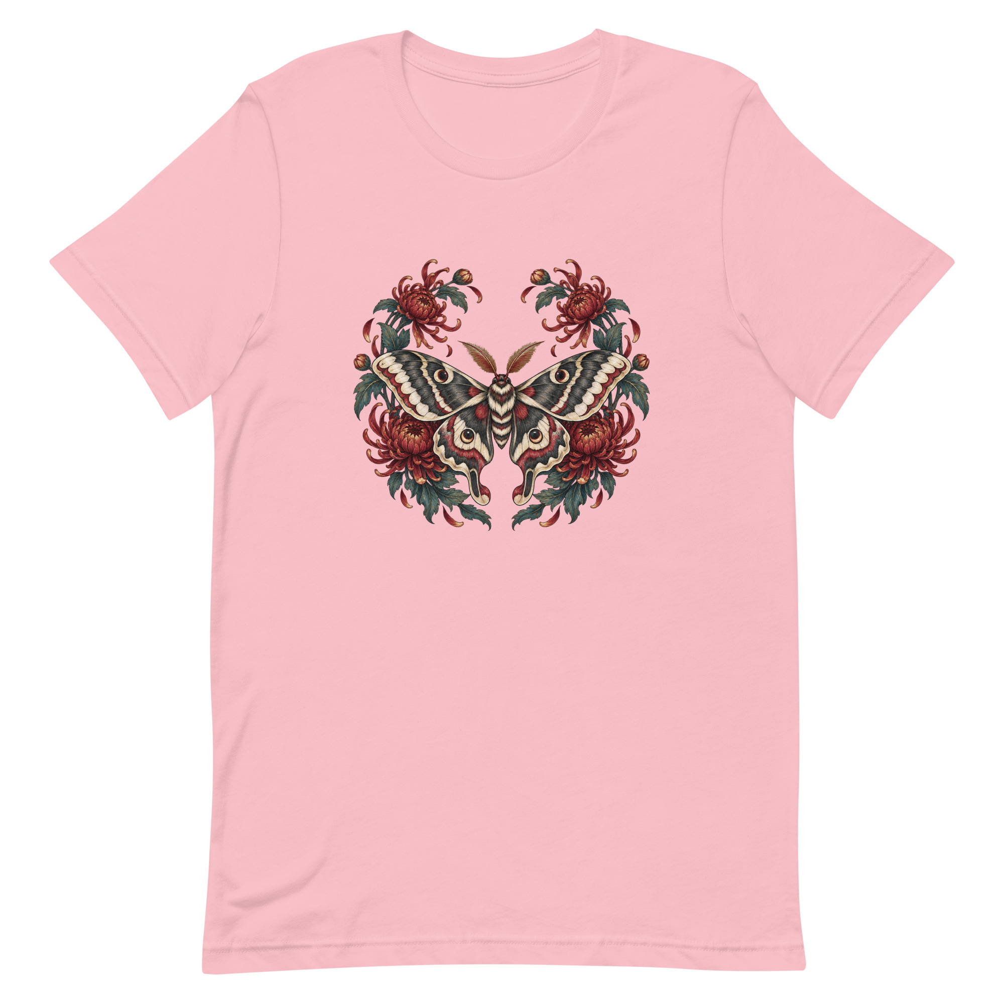 Japanese Moth Chrysanthemum Enso Ink Art, Japanese Art Tee, Mythology Gift - Image 57