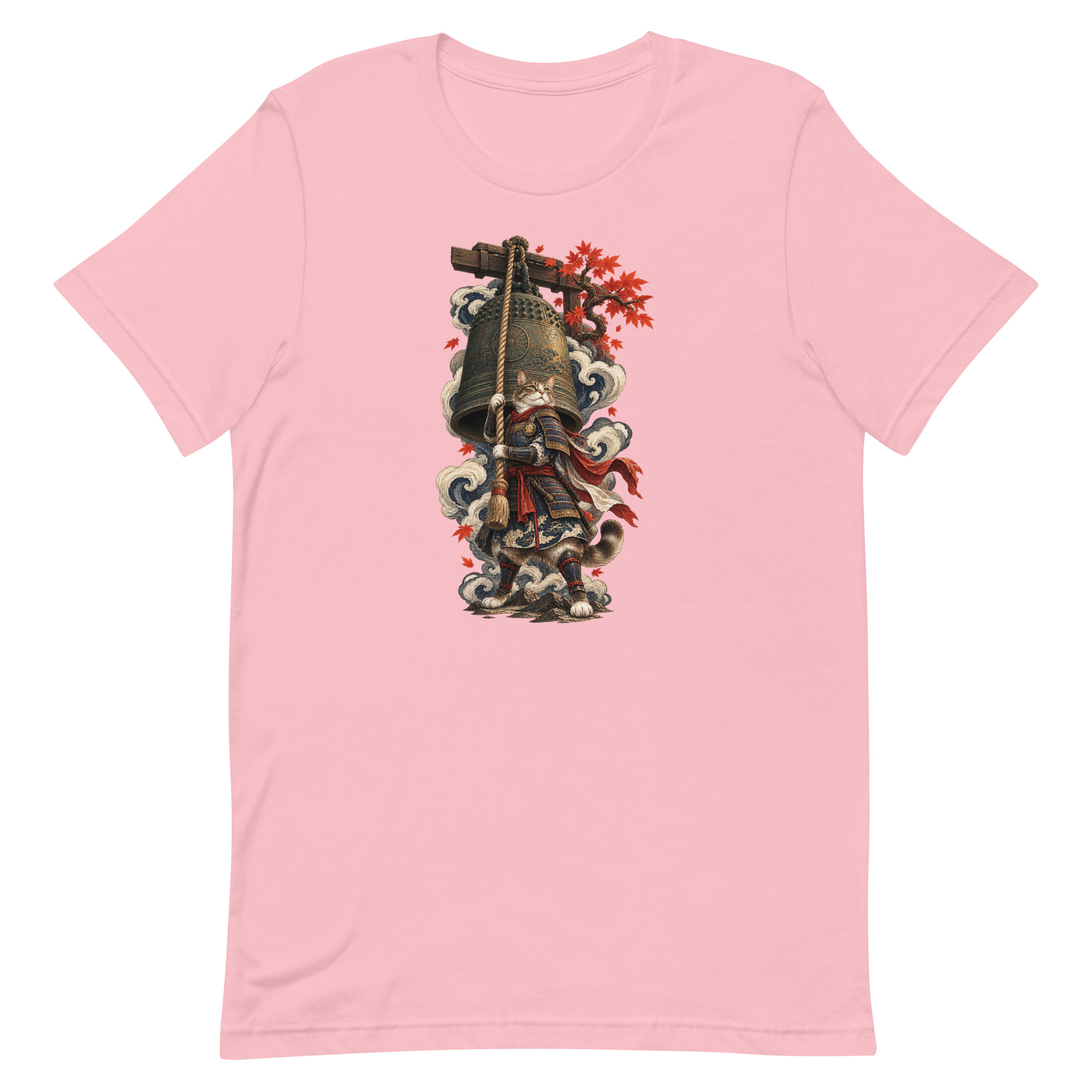 Samurai Cat Temple Bell Guardian Japanese Art, Japanese Art Tee, Mythology Gift - Image 57