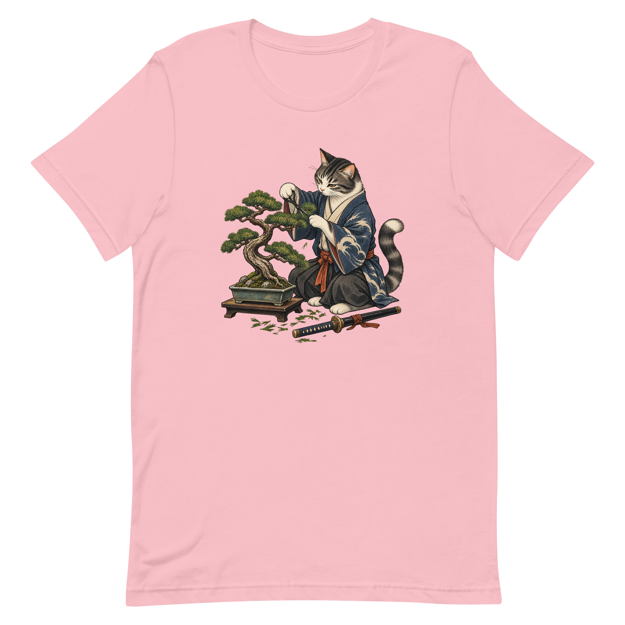Samurai Cat Bonsai Dojo Japanese Art, Japanese Art Tee, Mythology Gift - Image 57