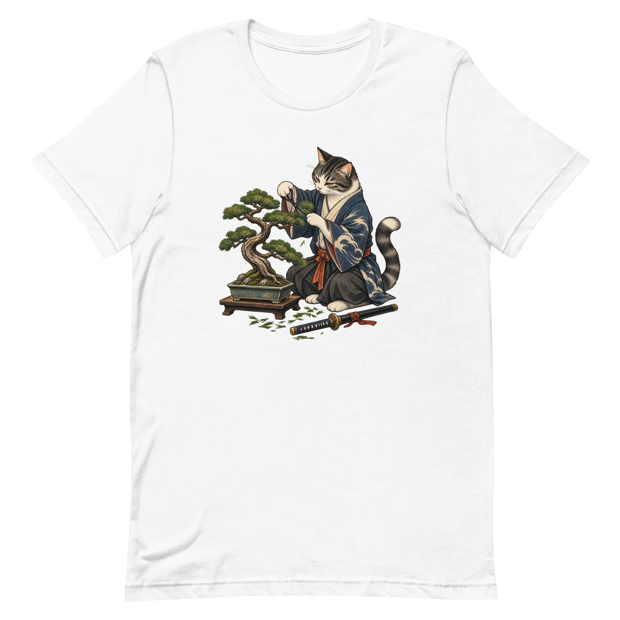 Samurai Cat Bonsai Dojo Japanese Art, Japanese Art Tee, Mythology Gift - Image 58