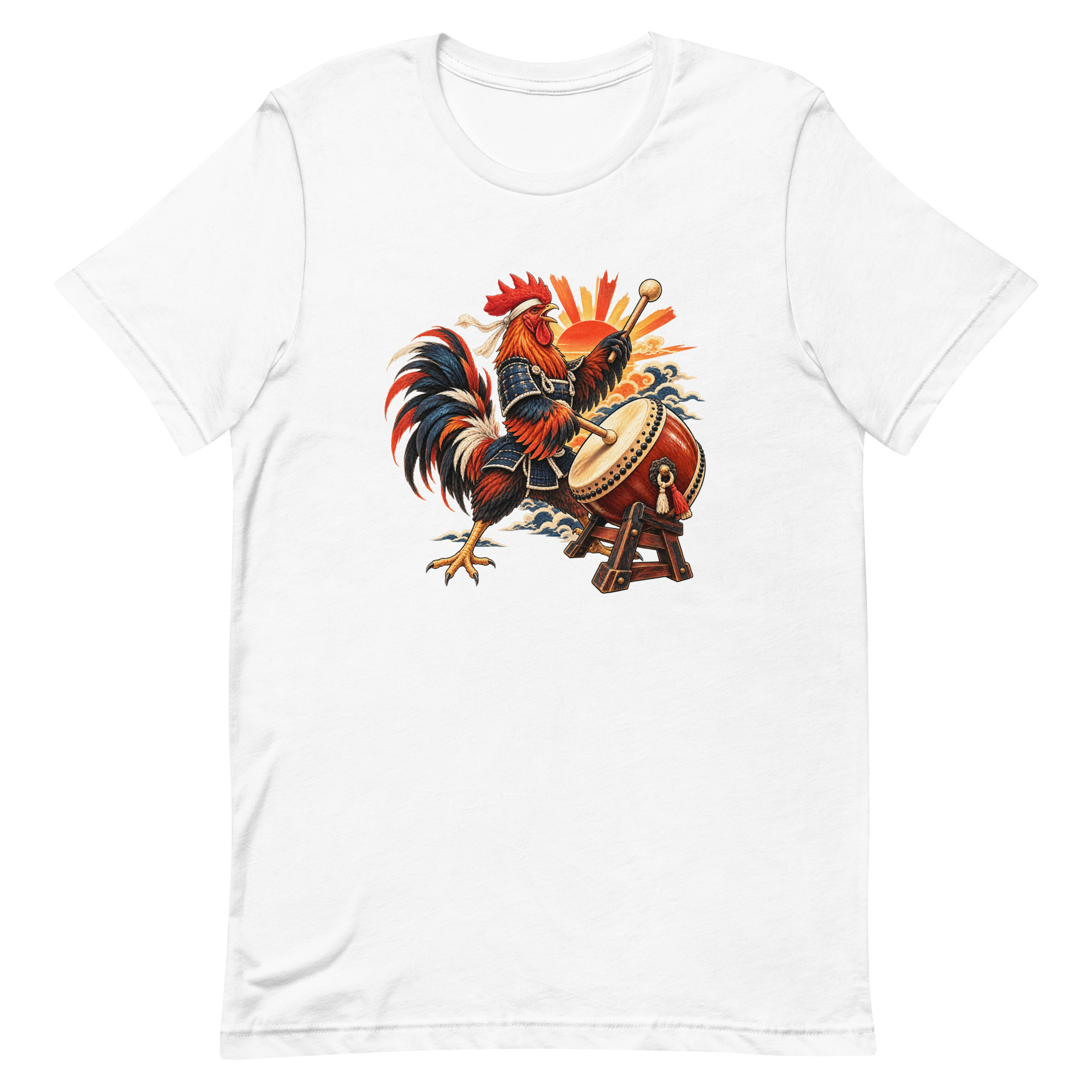 Rooster Samurai Taiko Drum Japanese Art, Japanese Art Tee, Mythology Gift - Image 58