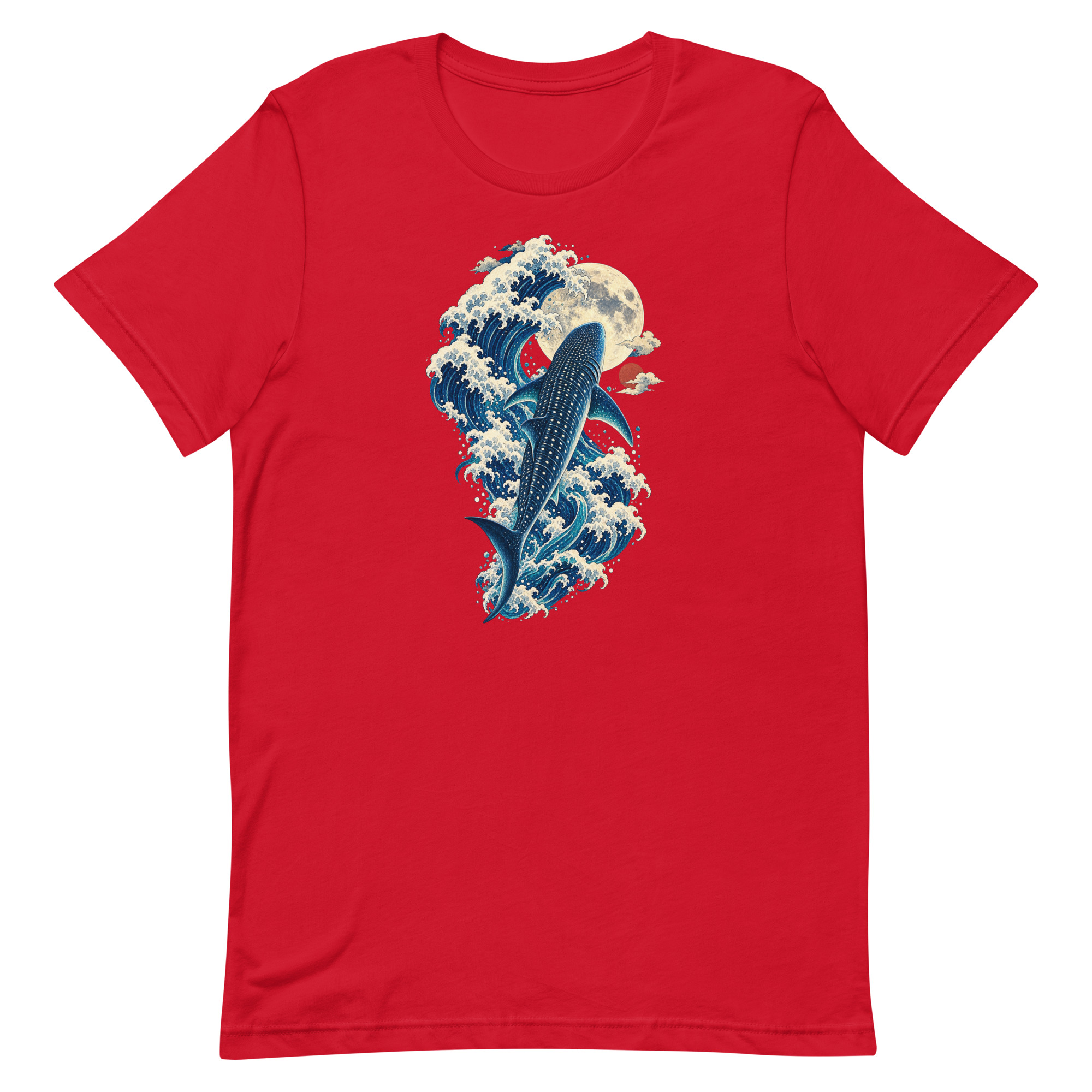 Whale Shark Great Wave Moon Japanese Art, Japanese Art Tee, Mythology Gift - Image 57
