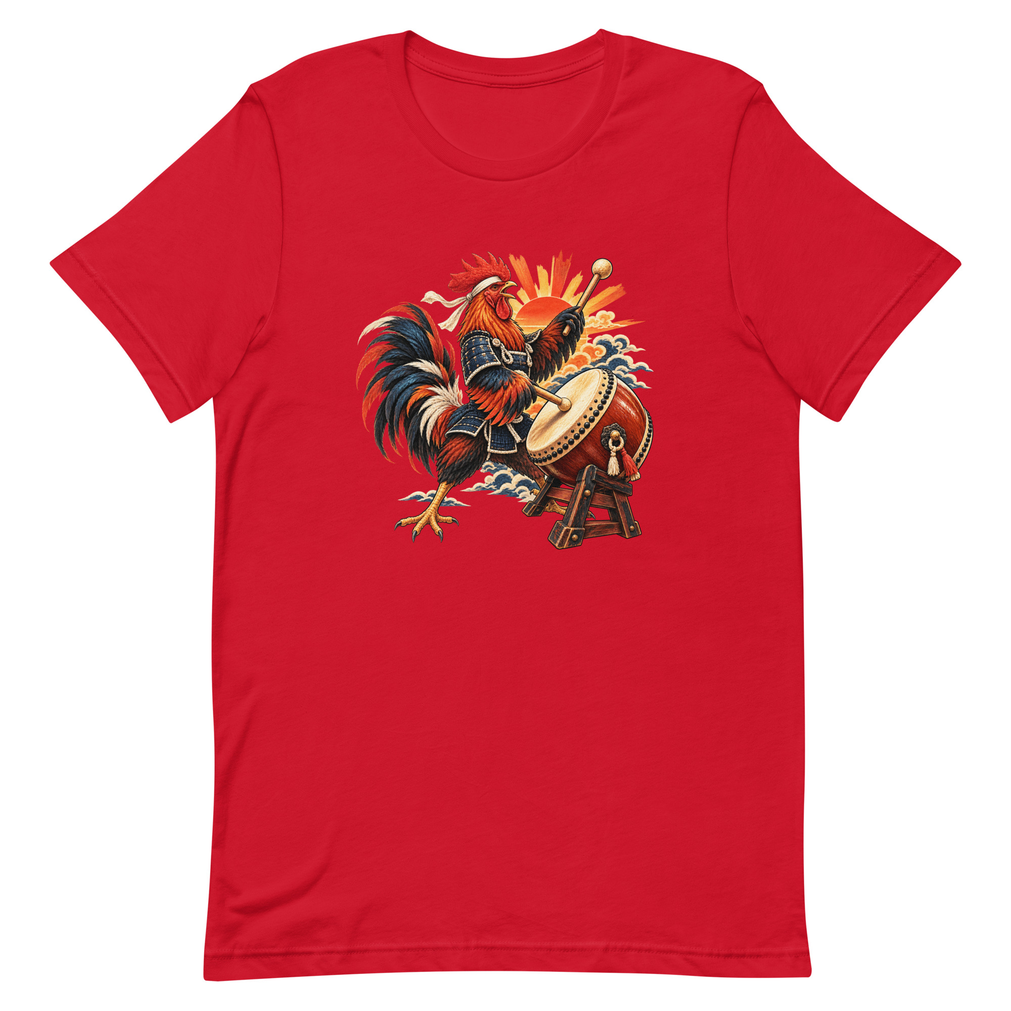 Rooster Samurai Taiko Drum Japanese Art, Japanese Art Tee, Mythology Gift - Image 59