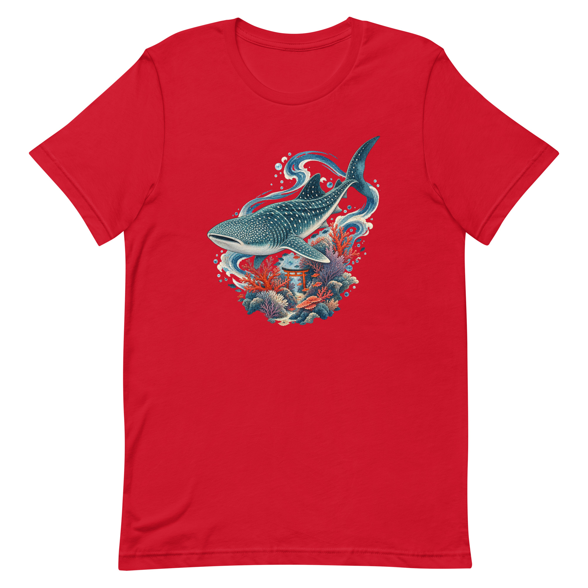 Whale Shark Torii Coral Garden Japanese Art, Japanese Art Tee, Mythology Gift - Image 59