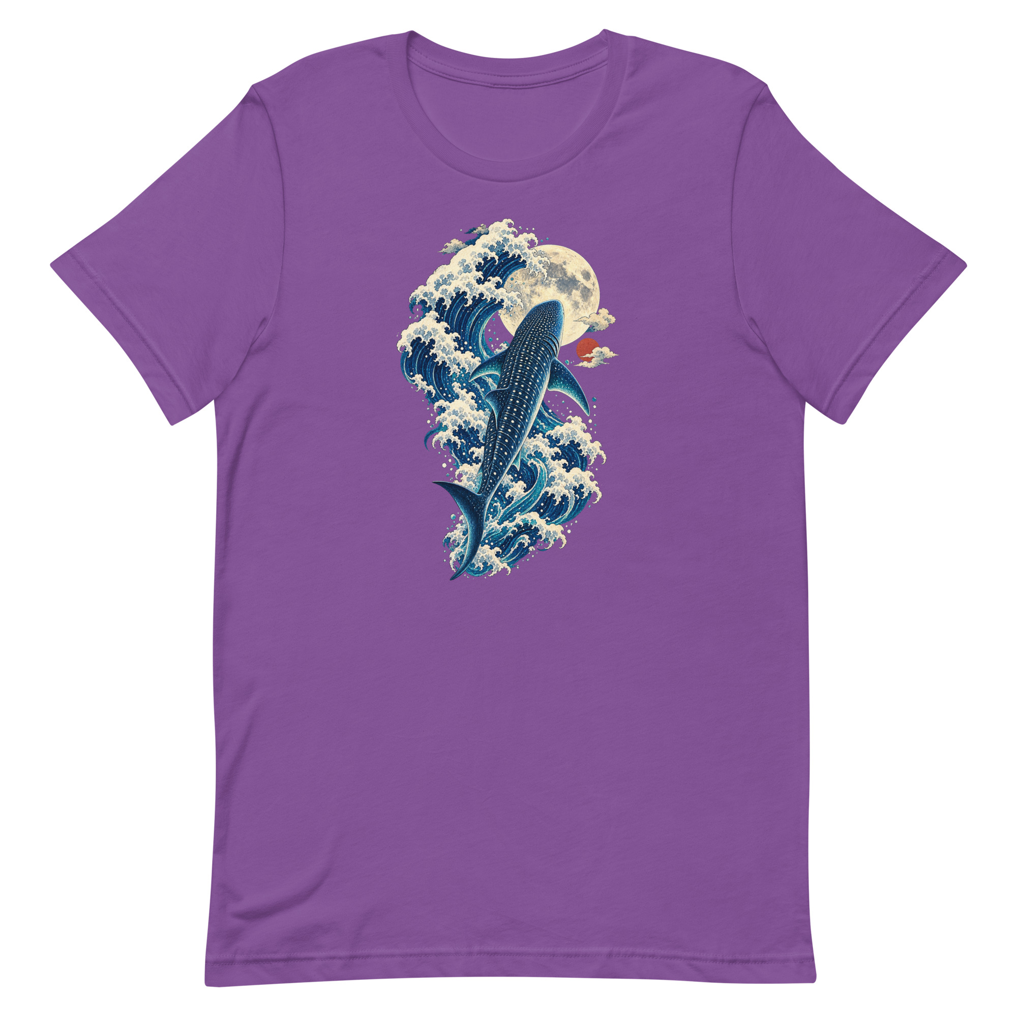 Whale Shark Great Wave Moon Japanese Art, Japanese Art Tee, Mythology Gift - Image 58