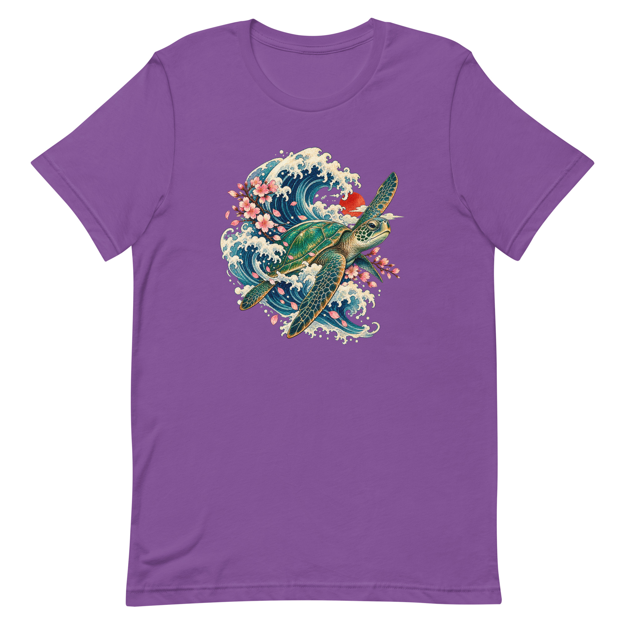 Sea Turtle Great Wave Sakura Japanese Art, Japanese Art Tee, Mythology Gift - Image 60